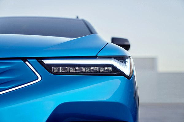 Acura ZDX A-Spec AWD headlights view