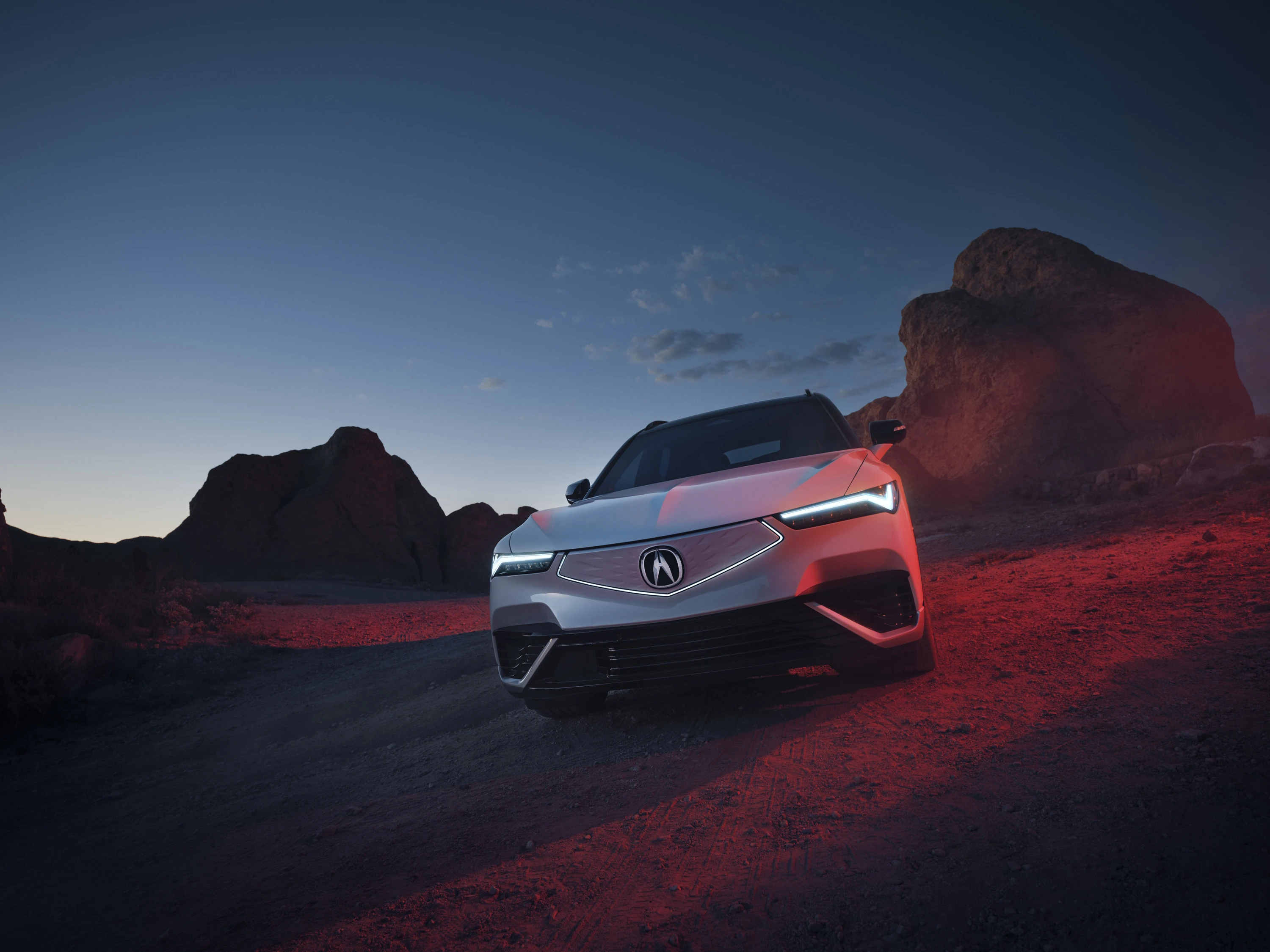 Acura ZDX A-Spec RWD headlights view