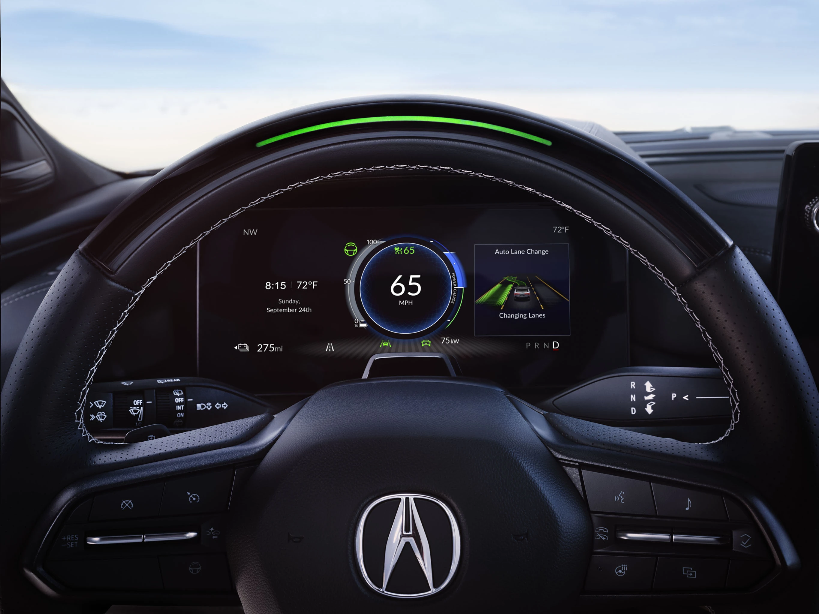 Acura ZDX Type S screens view