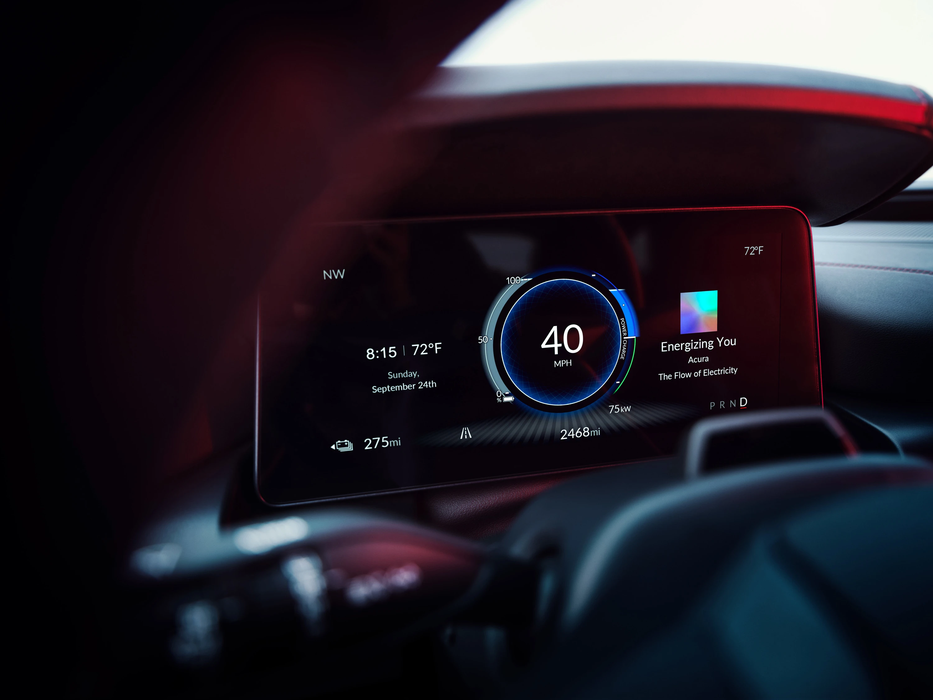 Acura ZDX Type S screens view