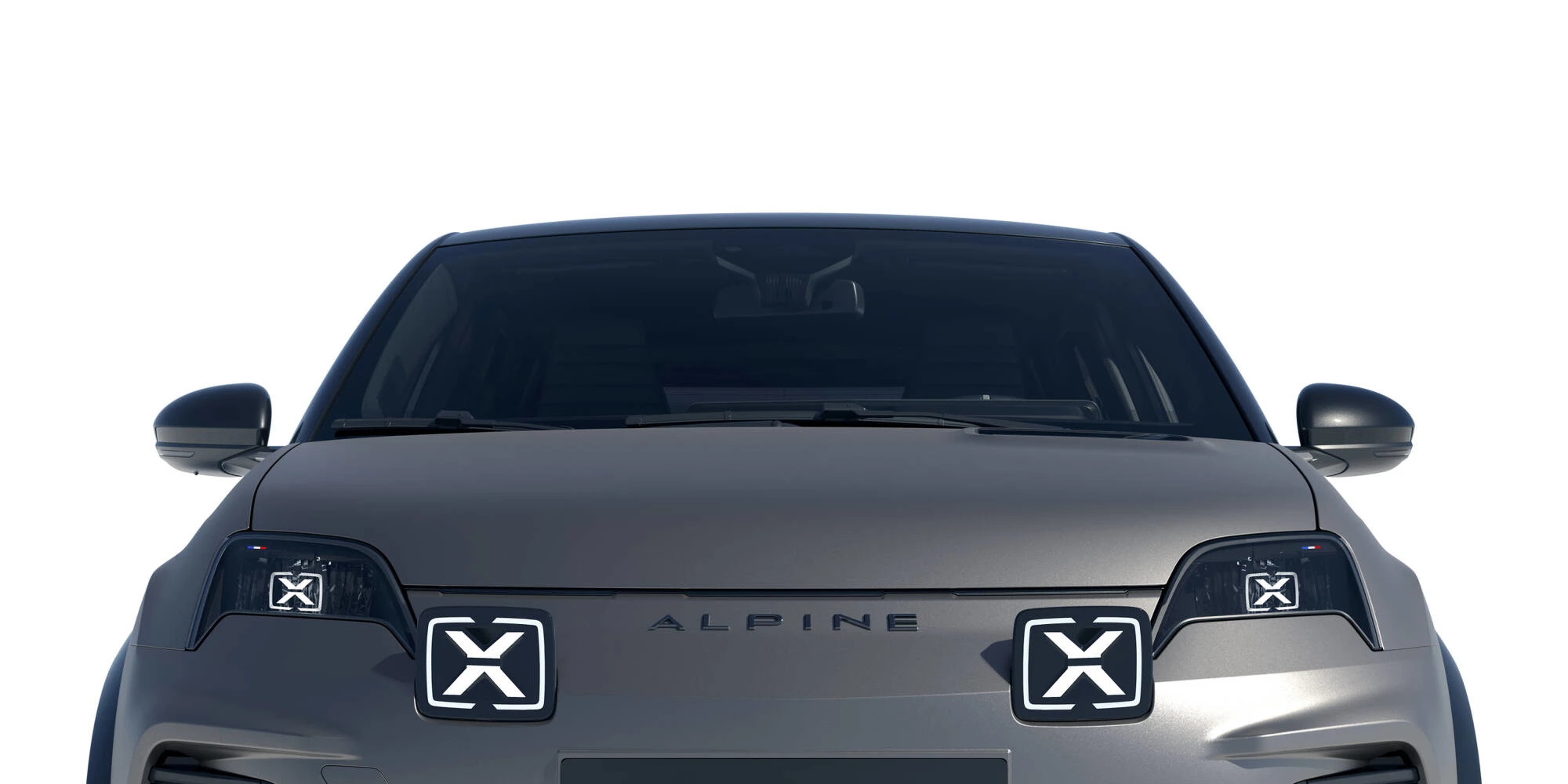 Alpine A290 GT headlights view