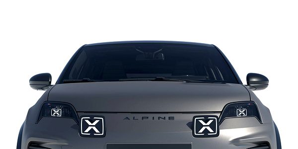 Alpine A290 GT headlights view