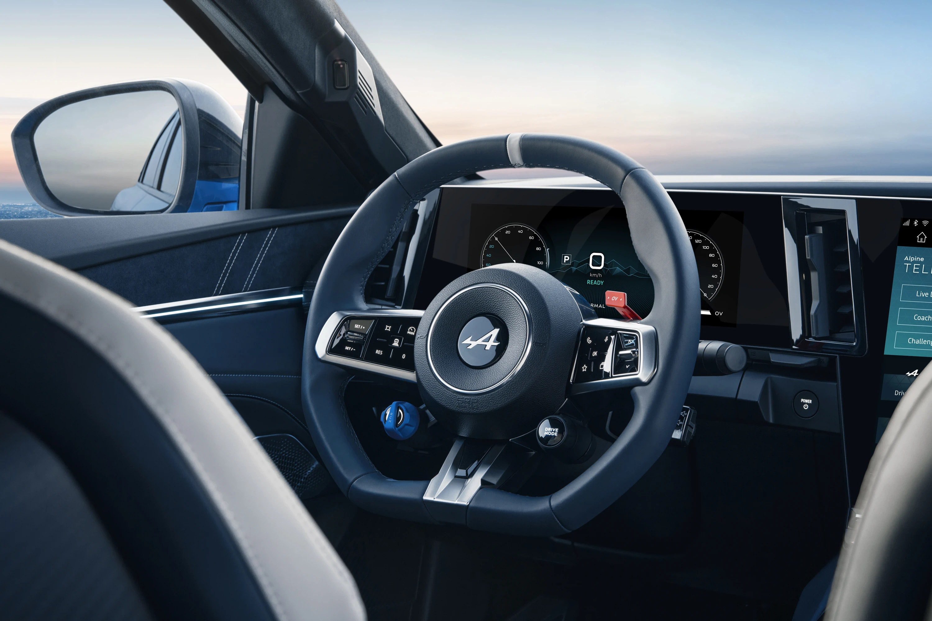 Alpine A390 GT screens view