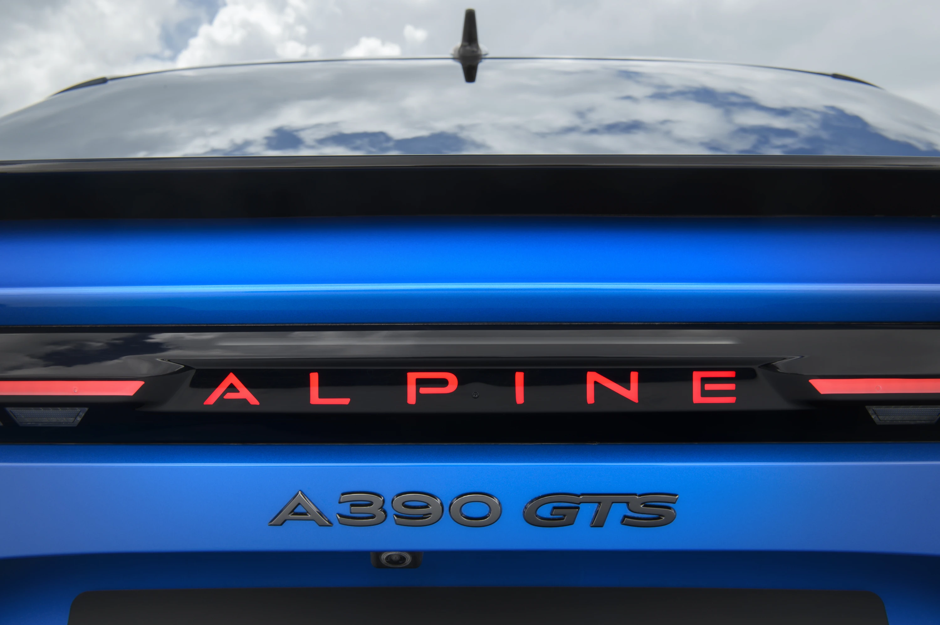 Alpine A390 GTS taillights view