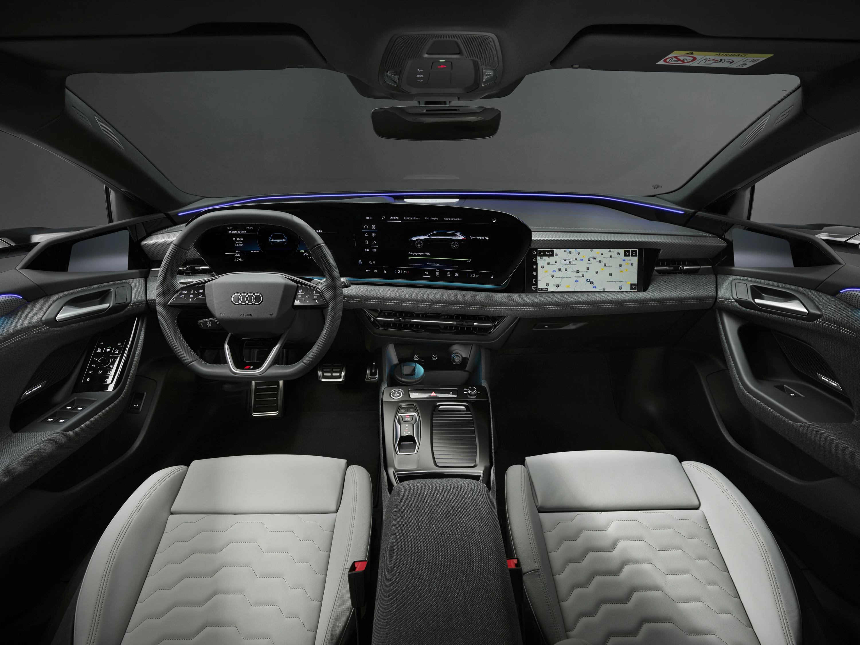 Audi S6 Avant e-tron interior view