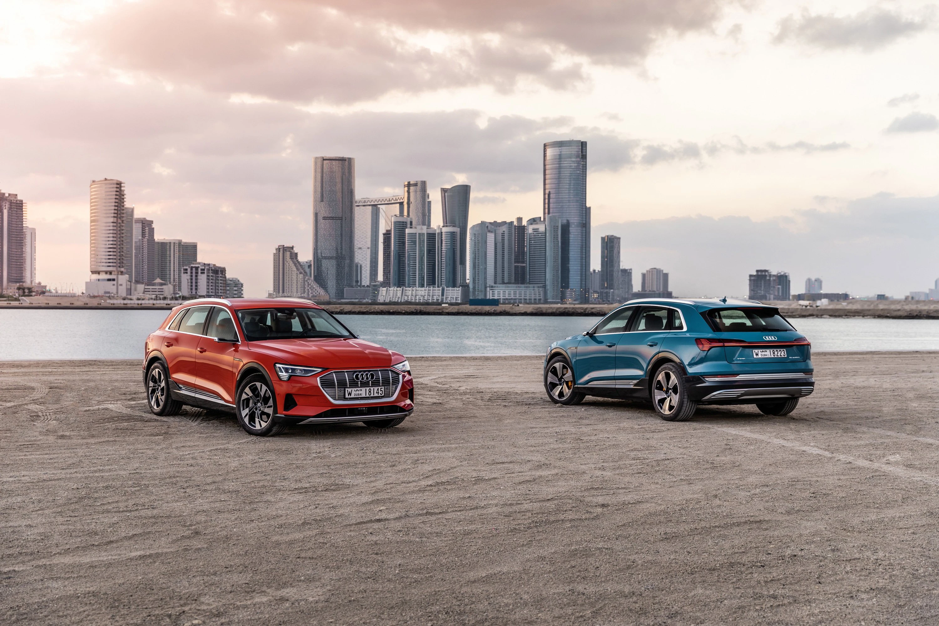Audi e-tron 55 exterior view