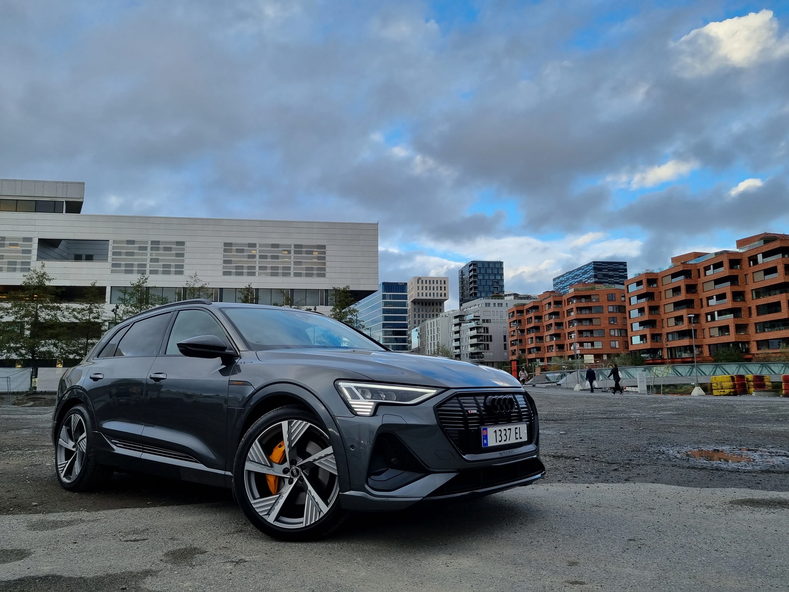 Audi e-tron 55 electric vehicle exterior