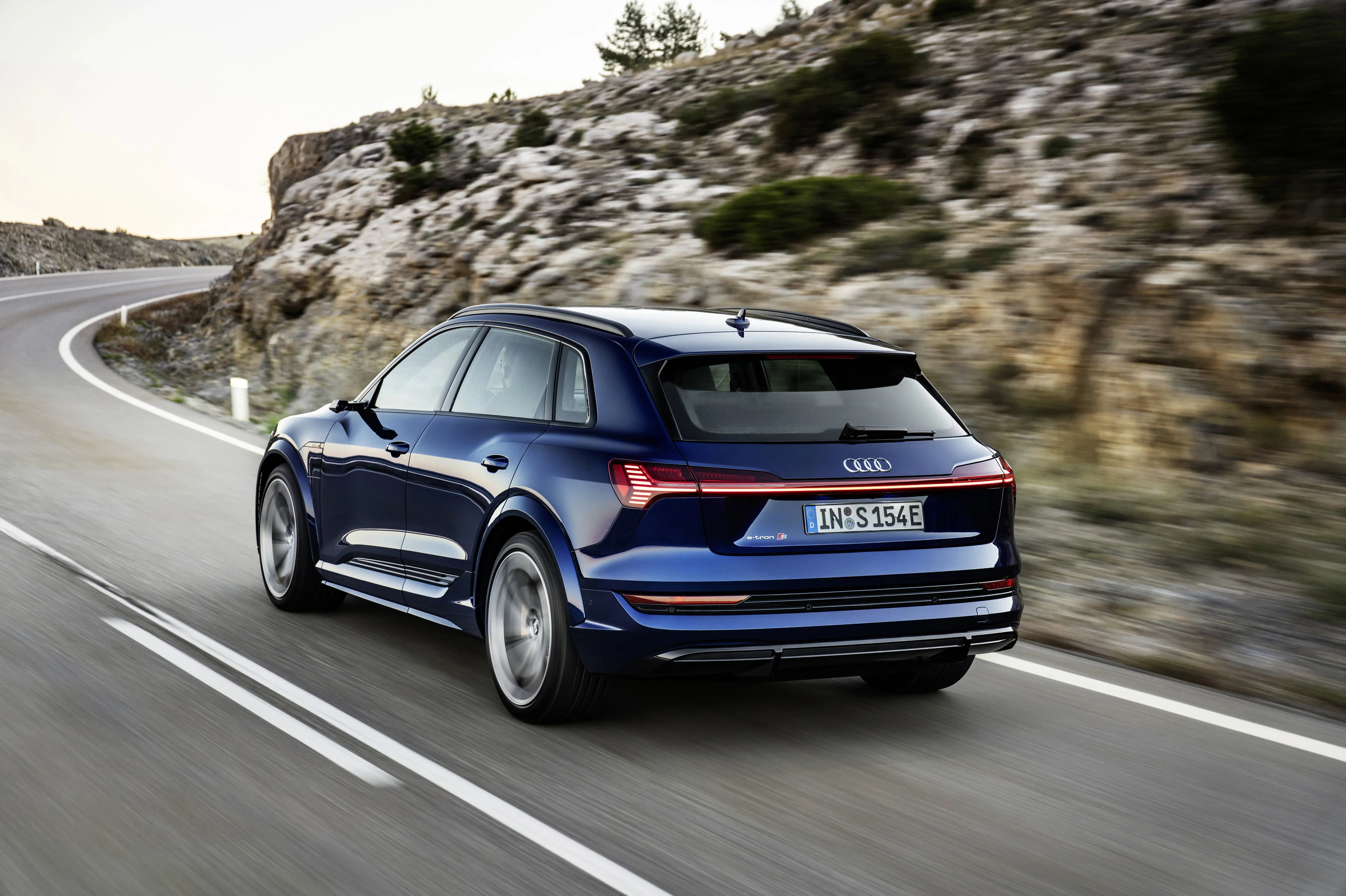 Audi e-tron S exterior view