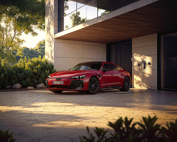 Audi e-tron GT charging view