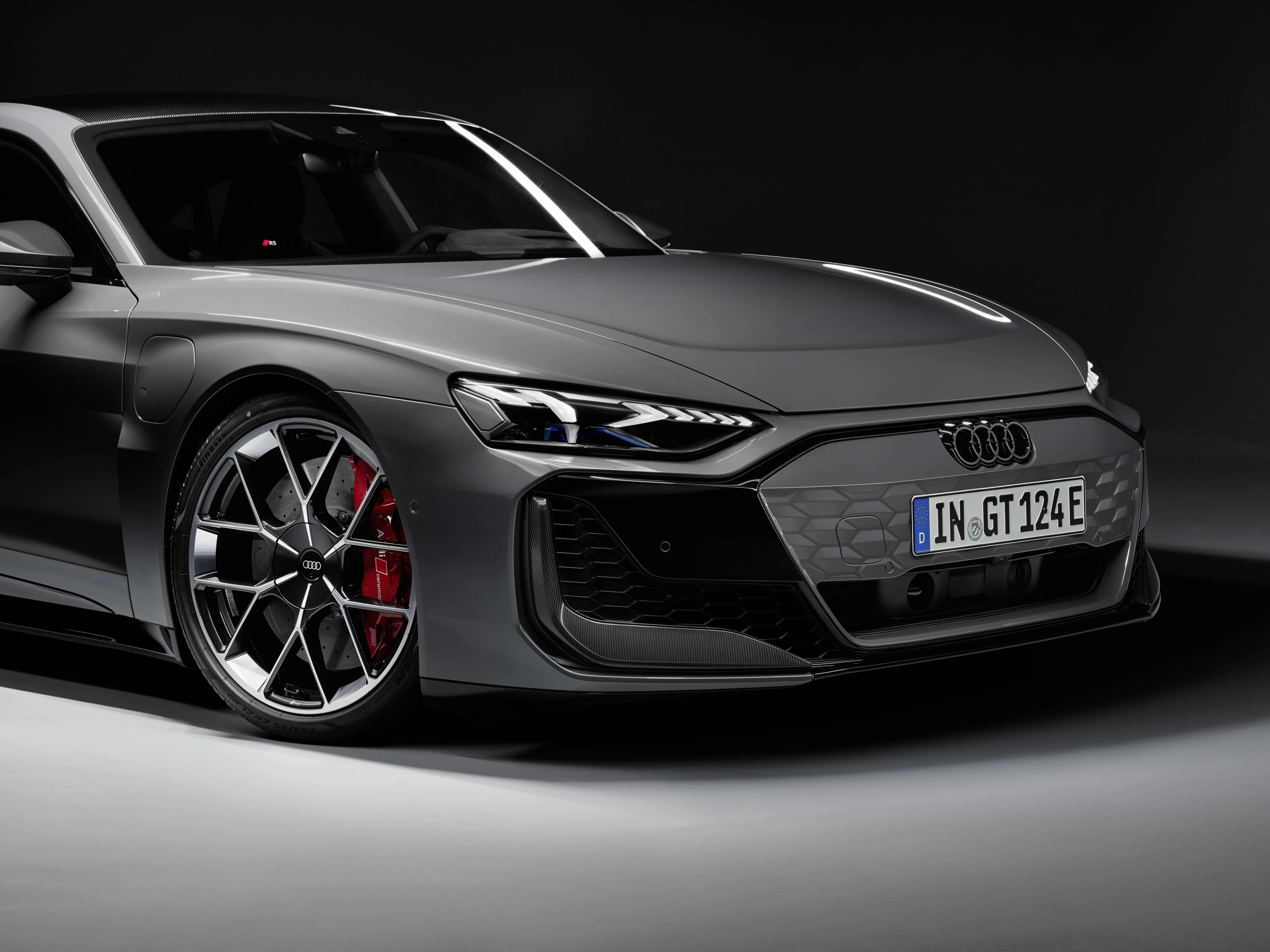 Audi RS e-tron GT headlights view