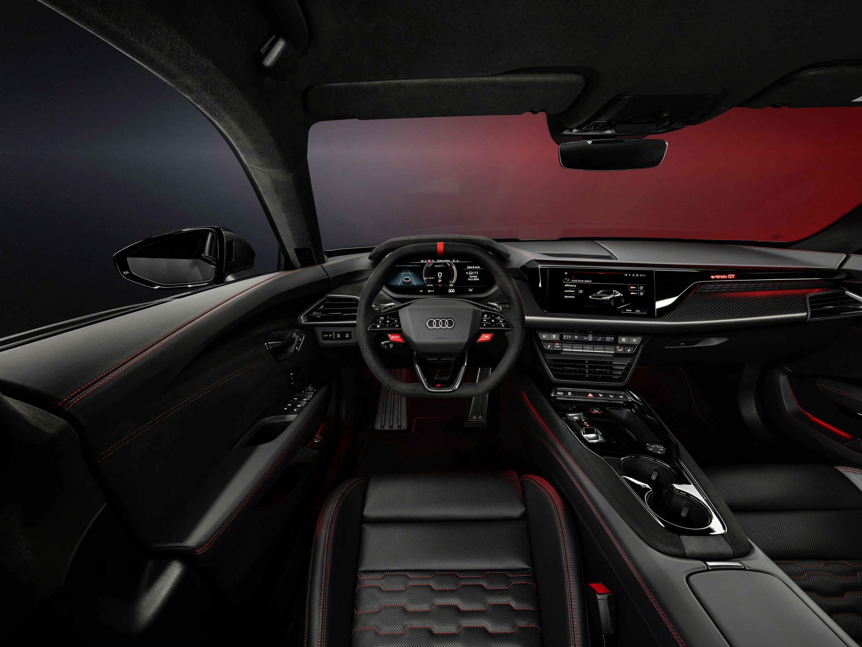 Audi RS e-tron GT performance interior view