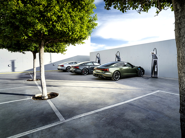 Audi S e-tron GT charging view