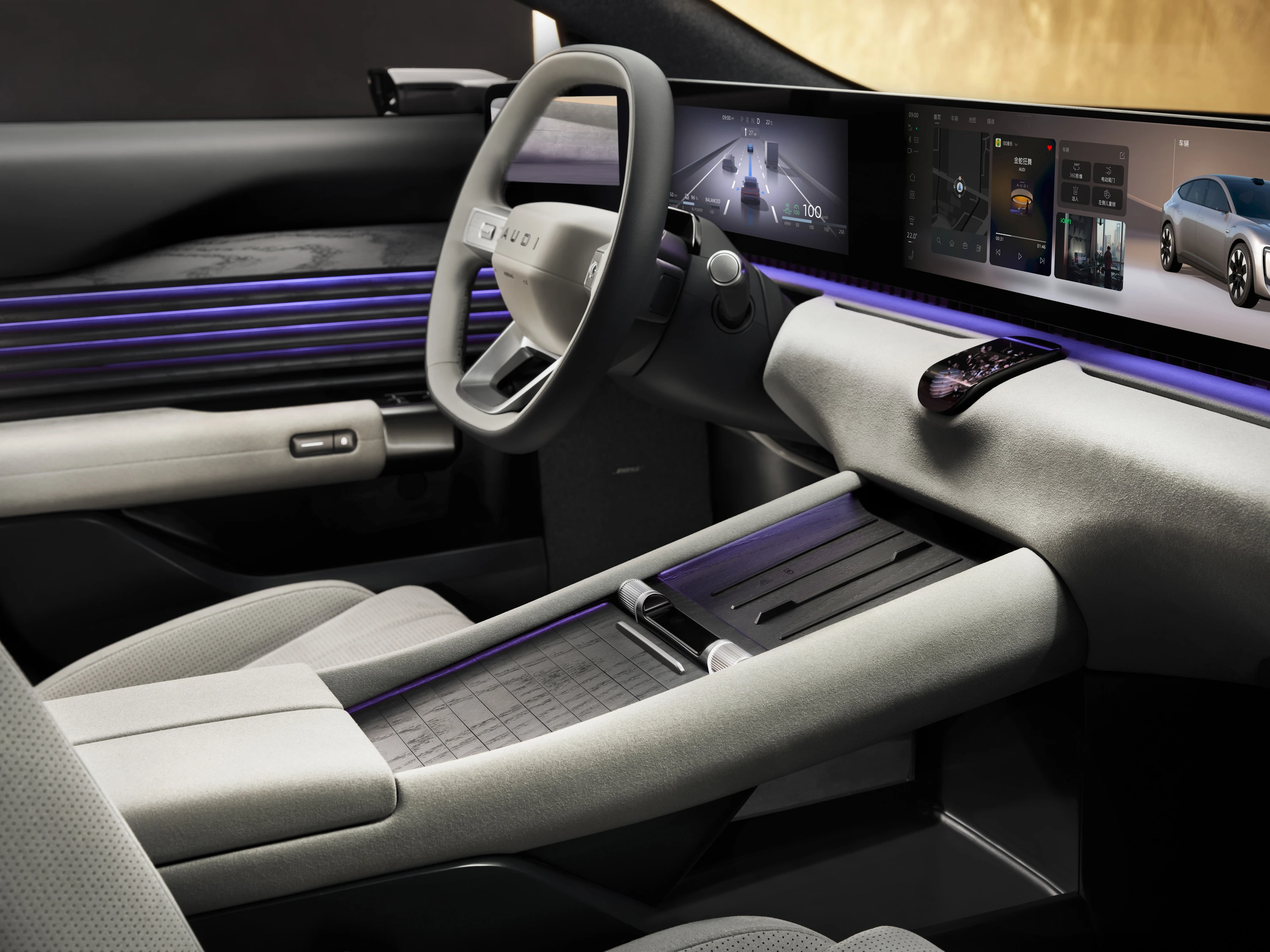 Audi E5 Sportback Pioneer quattro interior view