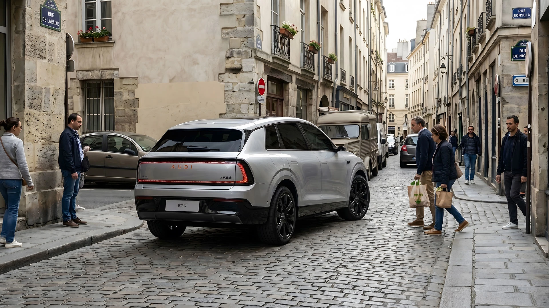 Audi e7x Flagship quattro exterior view