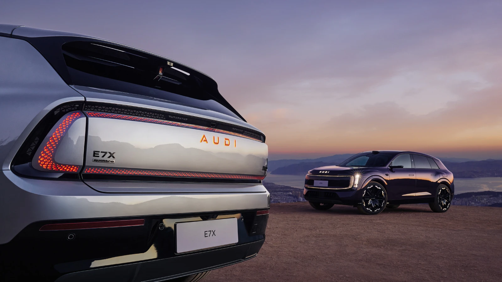 Audi e7x Flagship quattro exterior view