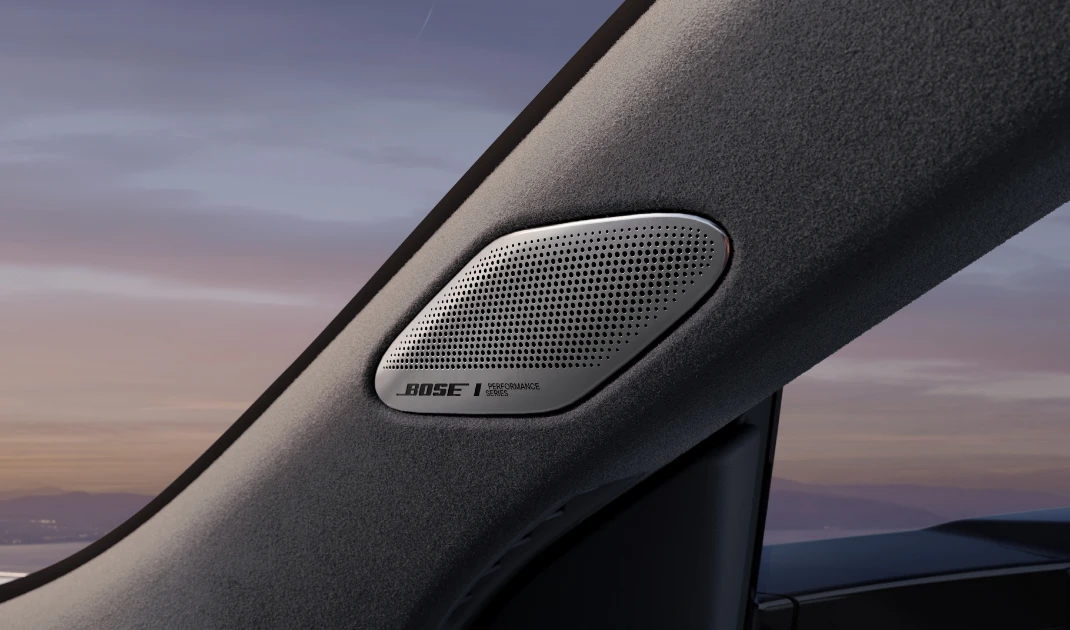 Audi e7x Pioneer quattro speakers view