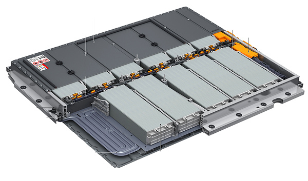 Audi Q4 35 e-tron battery view