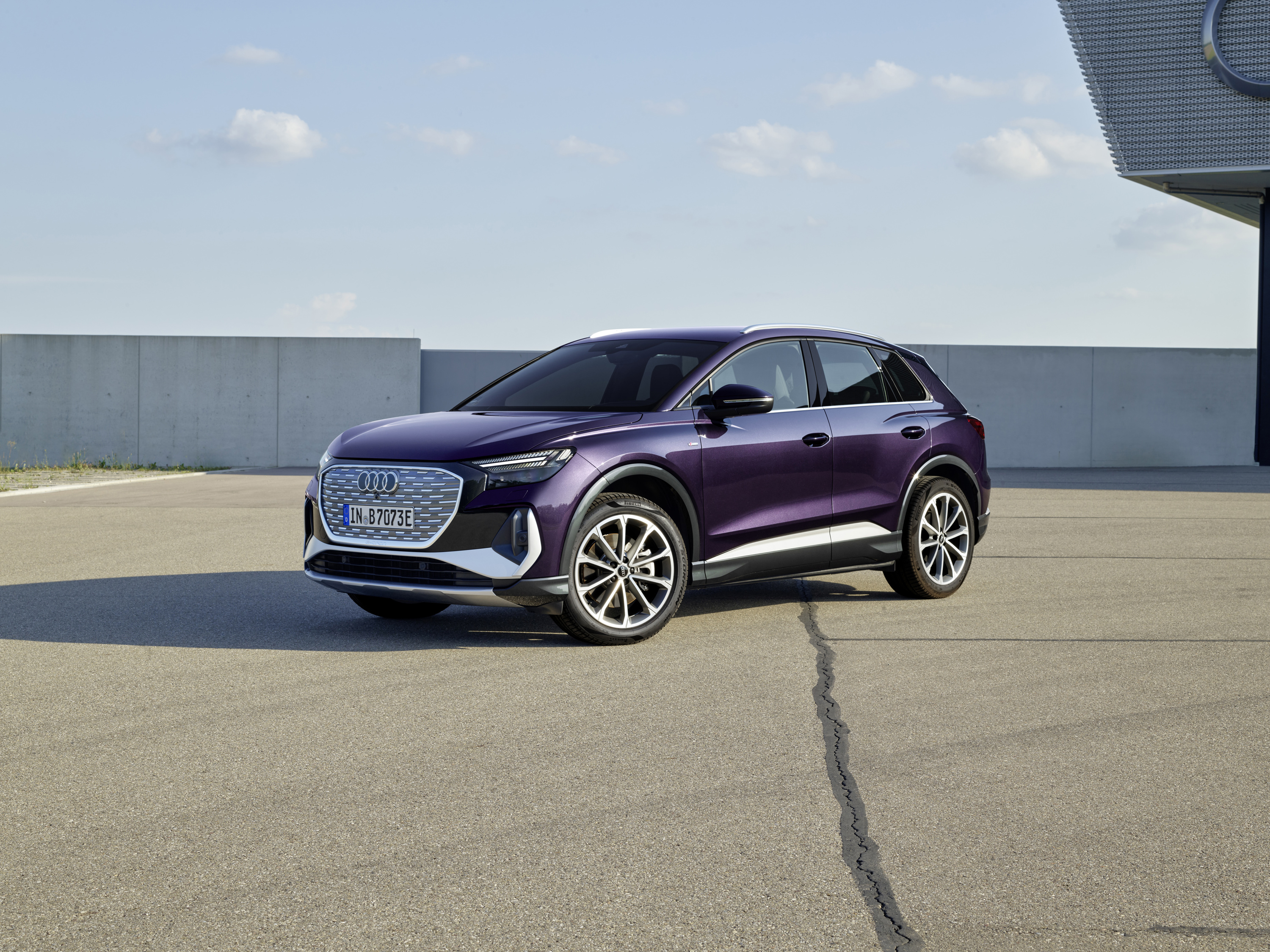Audi Q4 35 e-tron electric vehicle exterior