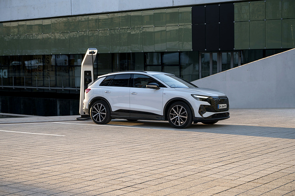 Audi Q4 40 e-tron charging view