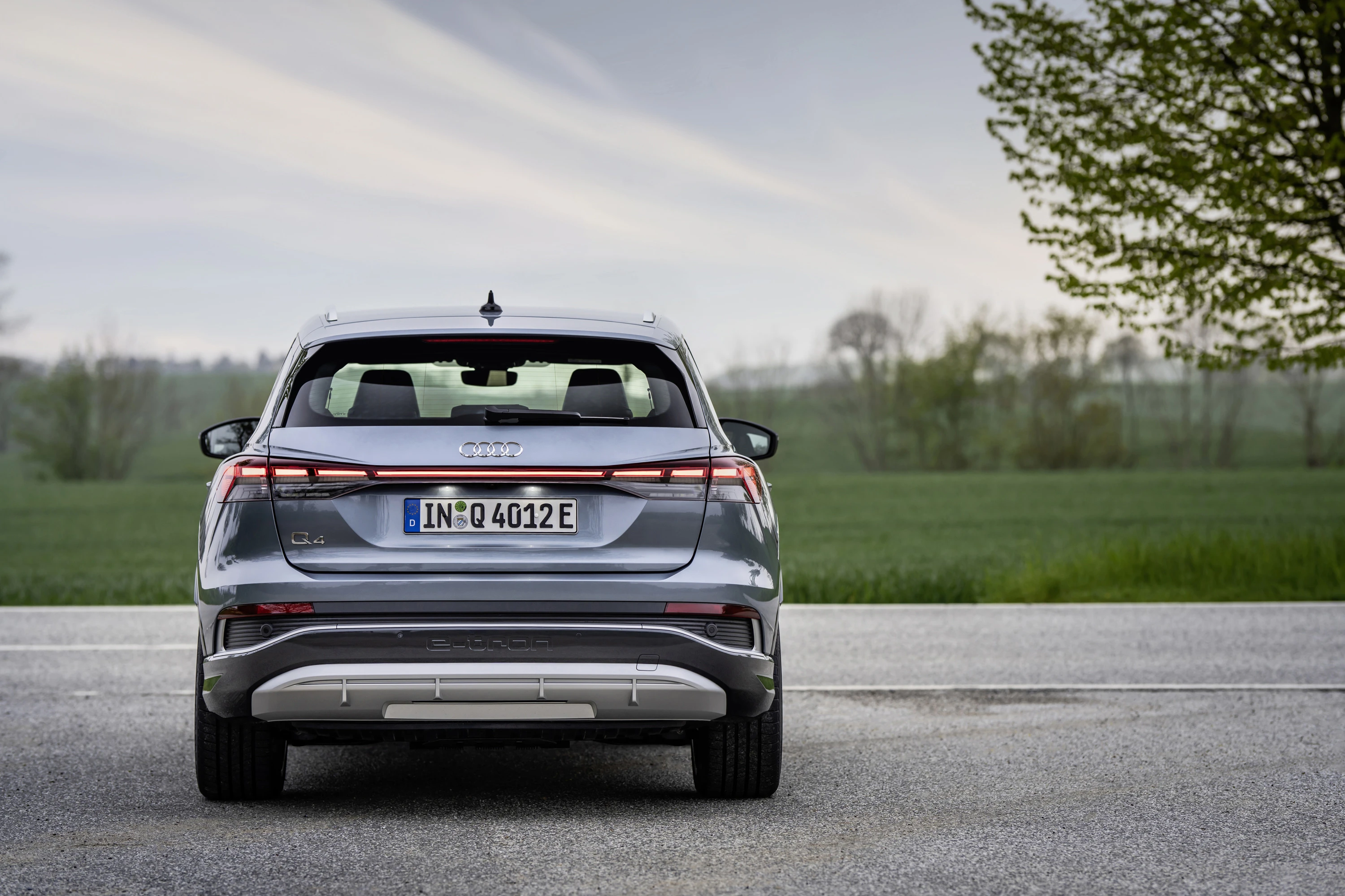 Audi Q4 40 e-tron taillights view