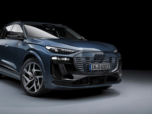 Audi Q6 e-tron headlights view