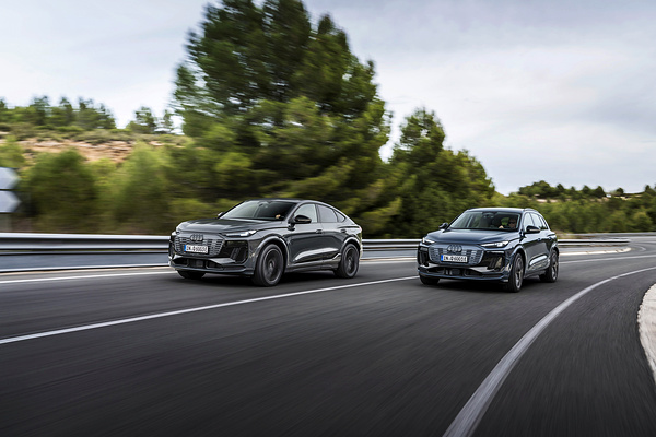 Audi Q6 Sportback e-tron performance dynamic view