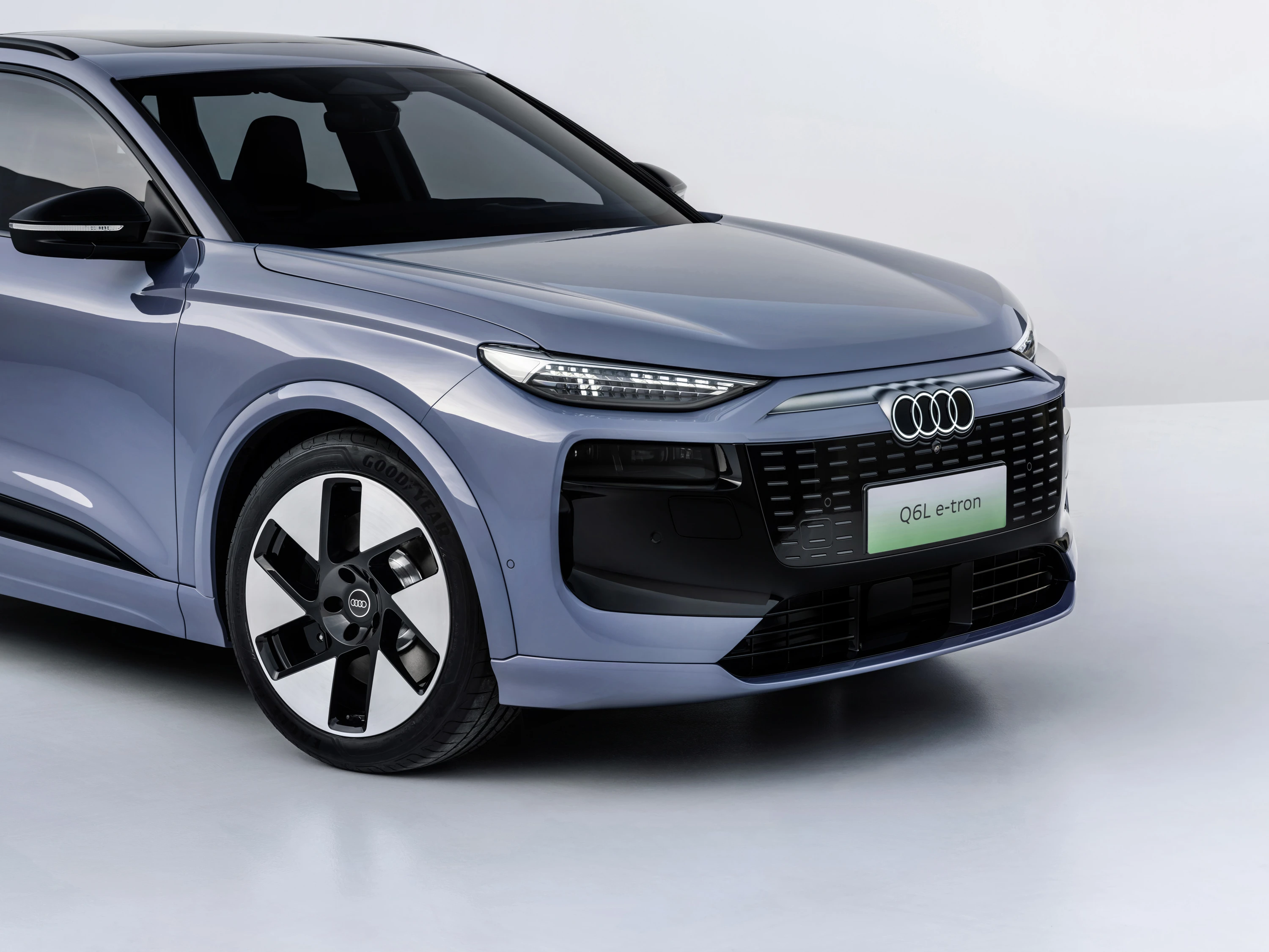 Audi Q6L e-tron quattro headlights view
