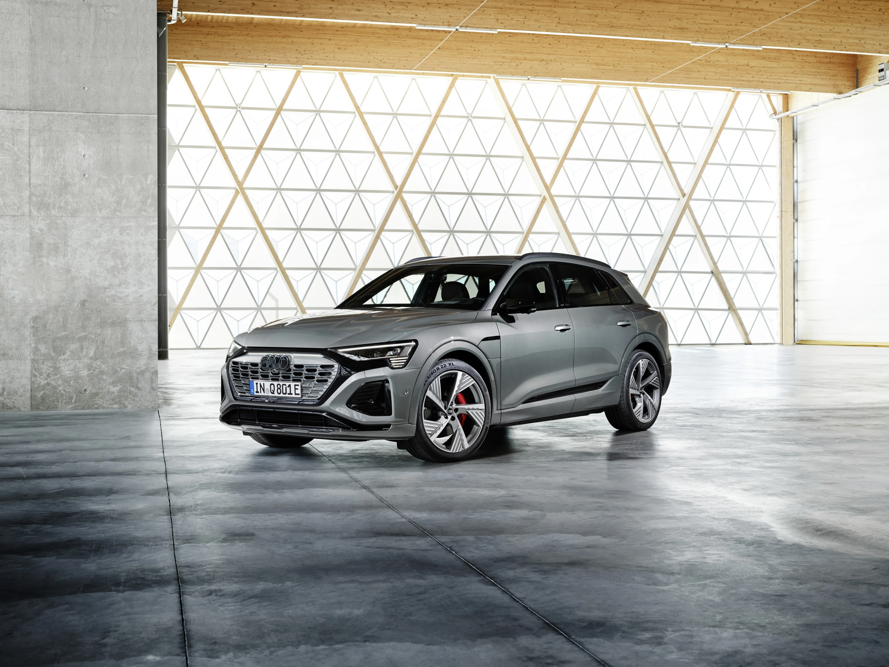 Audi Q8 55 e-tron electric vehicle exterior