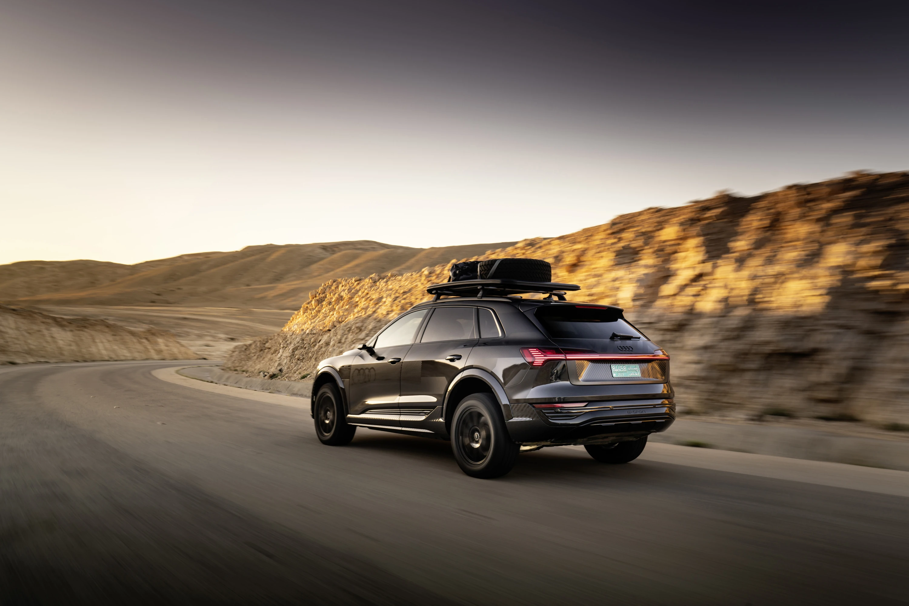 Audi Q8 e-tron edition Dakar exterior view