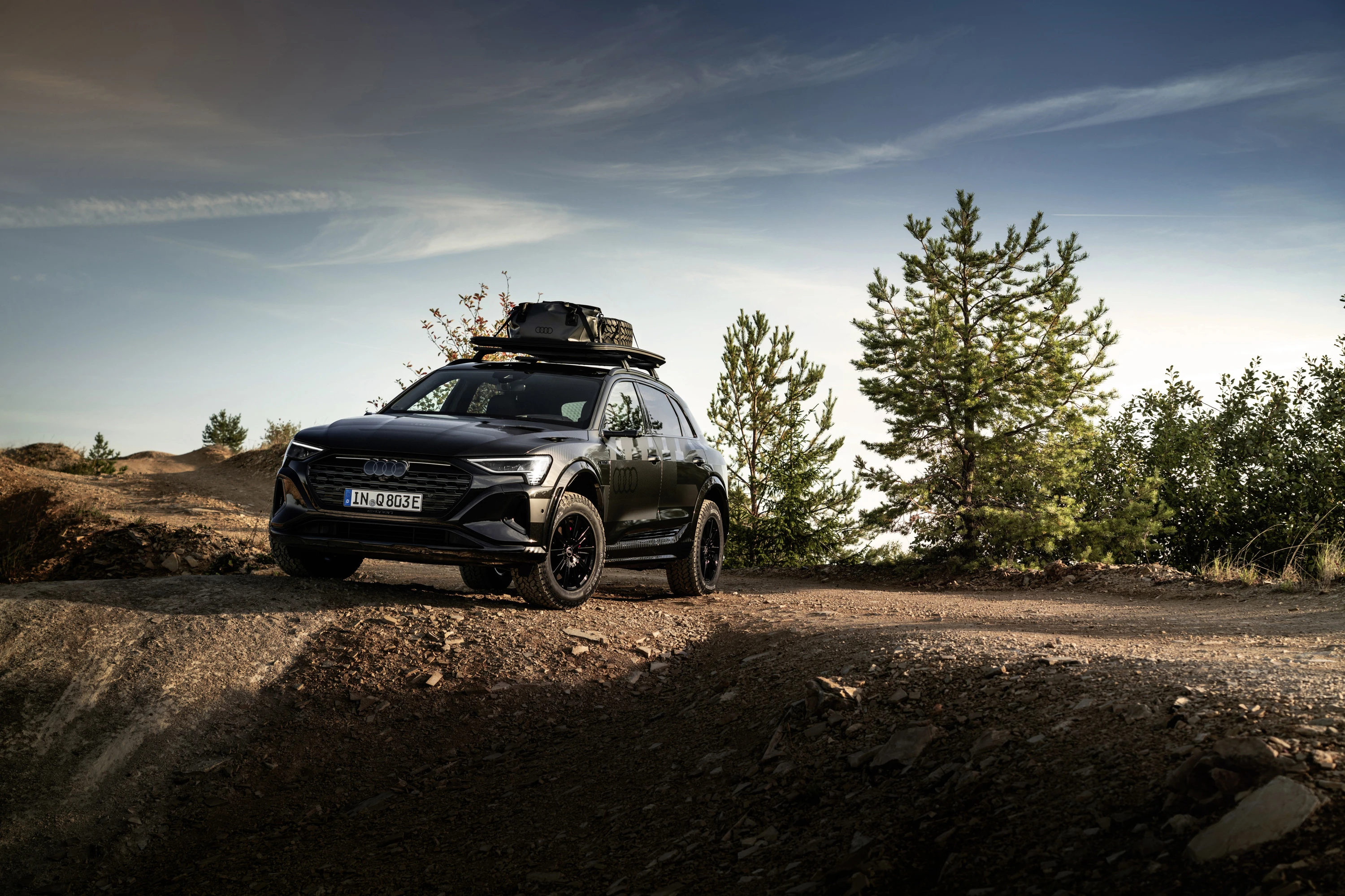 Audi Q8 e-tron edition Dakar electric vehicle exterior