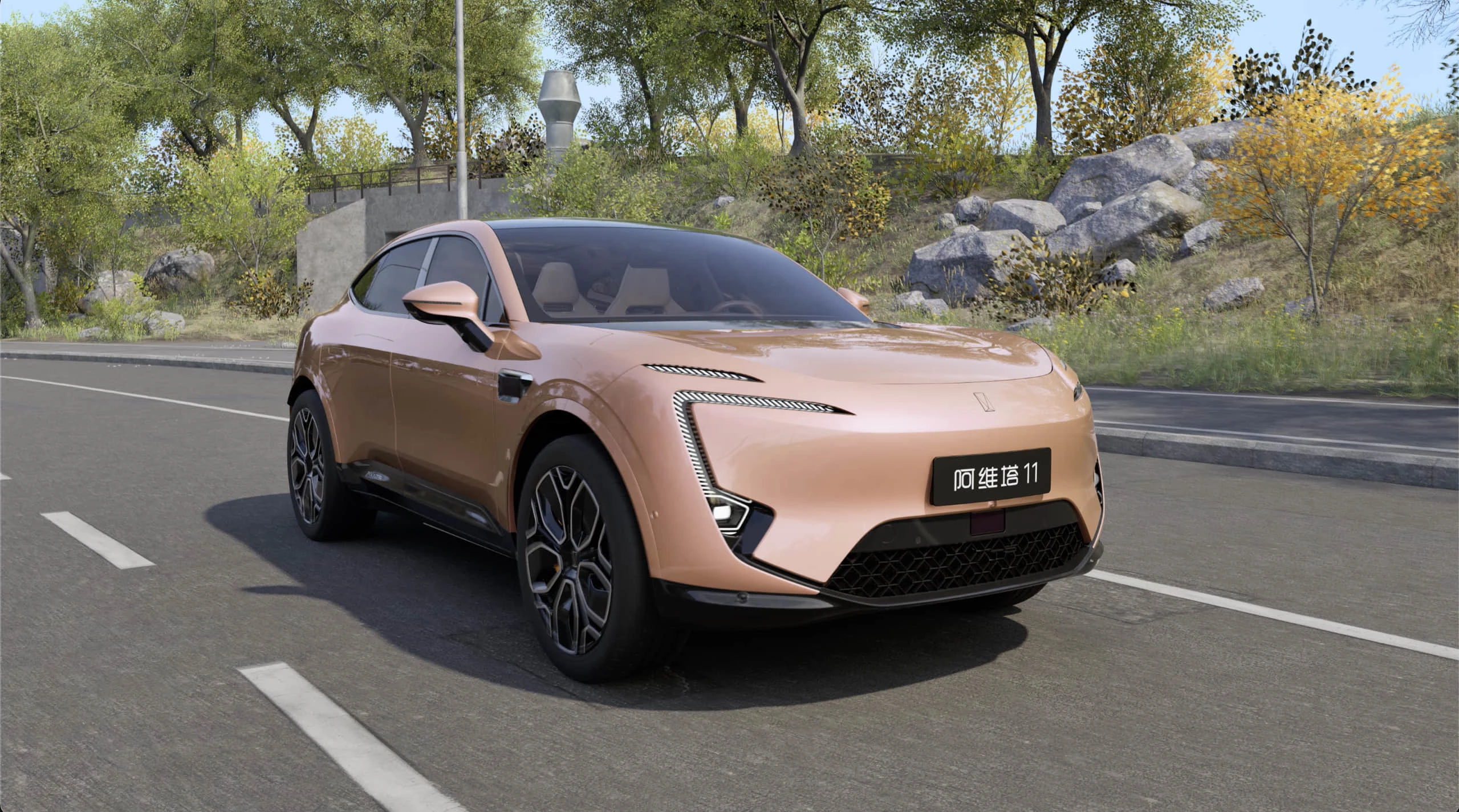 AVATR 11 RWD EV exterior view