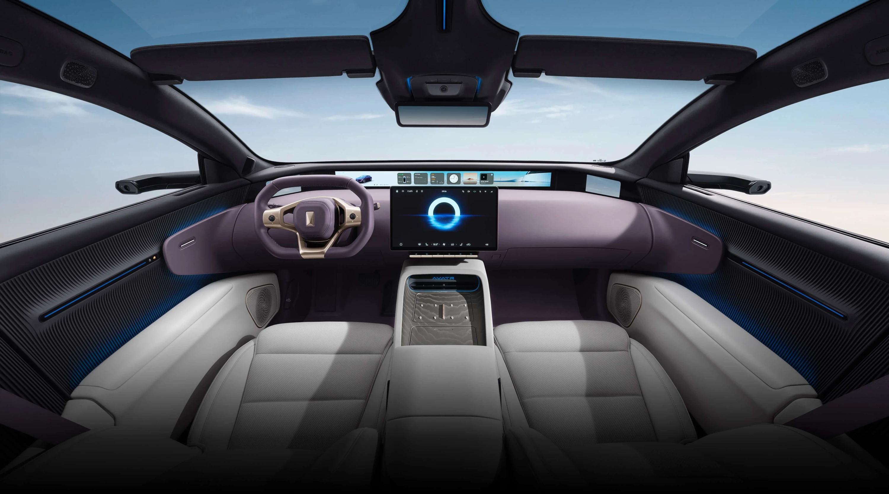 AVATR 12 AWD EV interior view