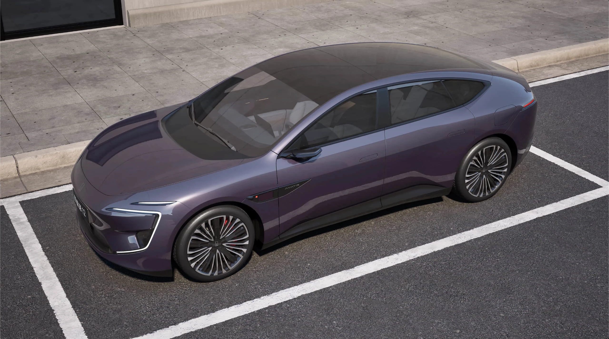 AVATR 12 AWD EV exterior view
