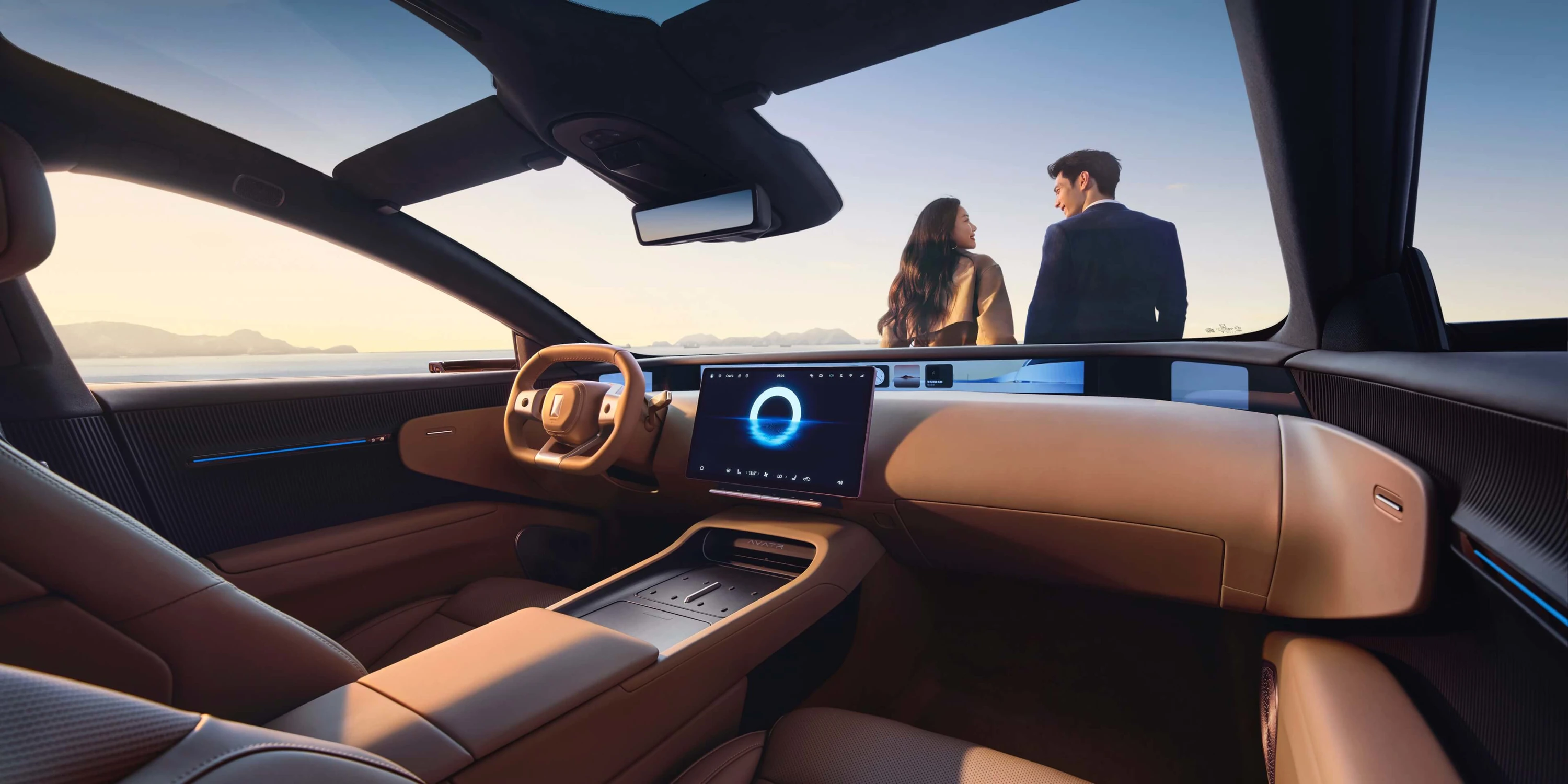 AVATR 12 AWD EV interior view