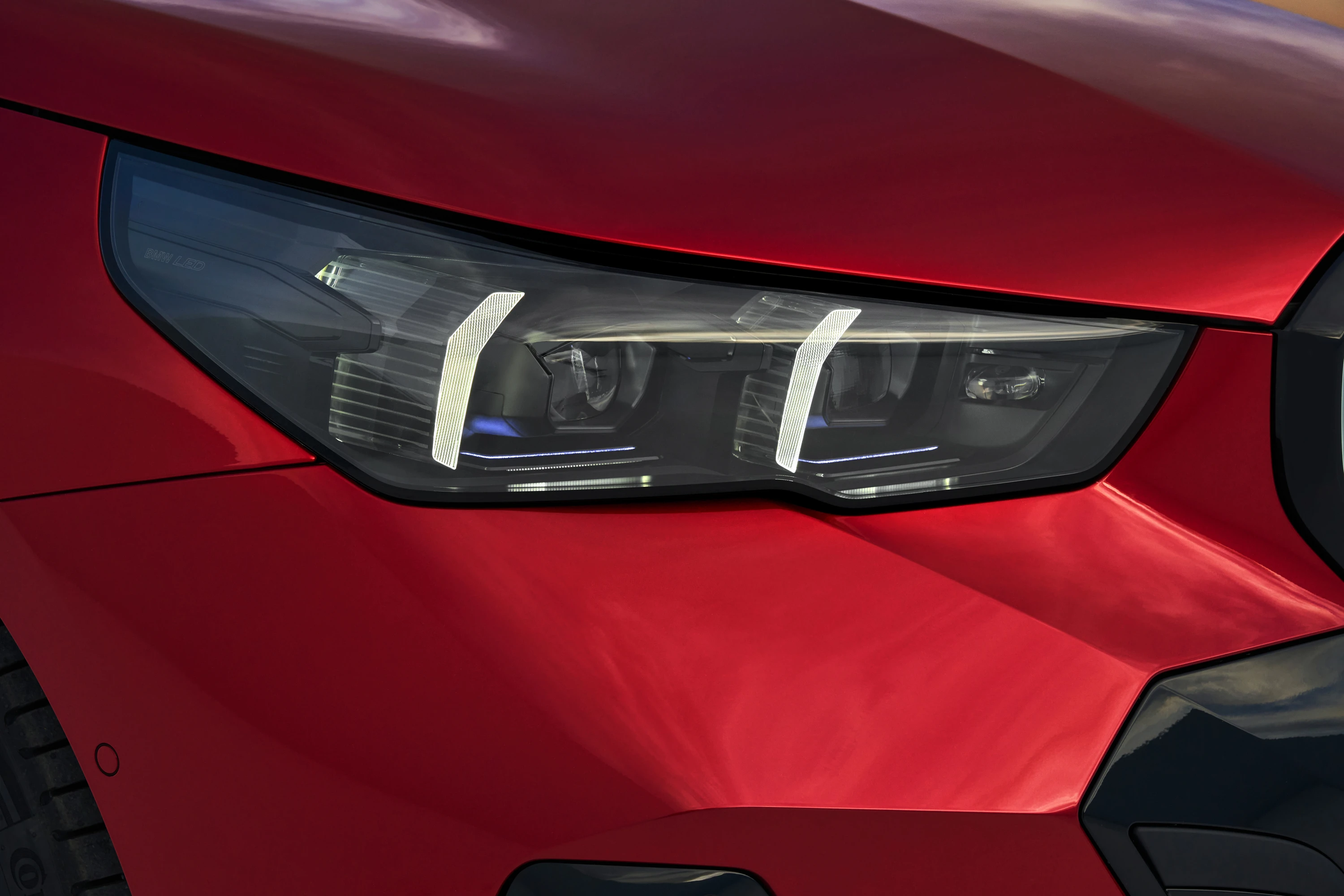 BMW i5 M60 xDrive headlights view