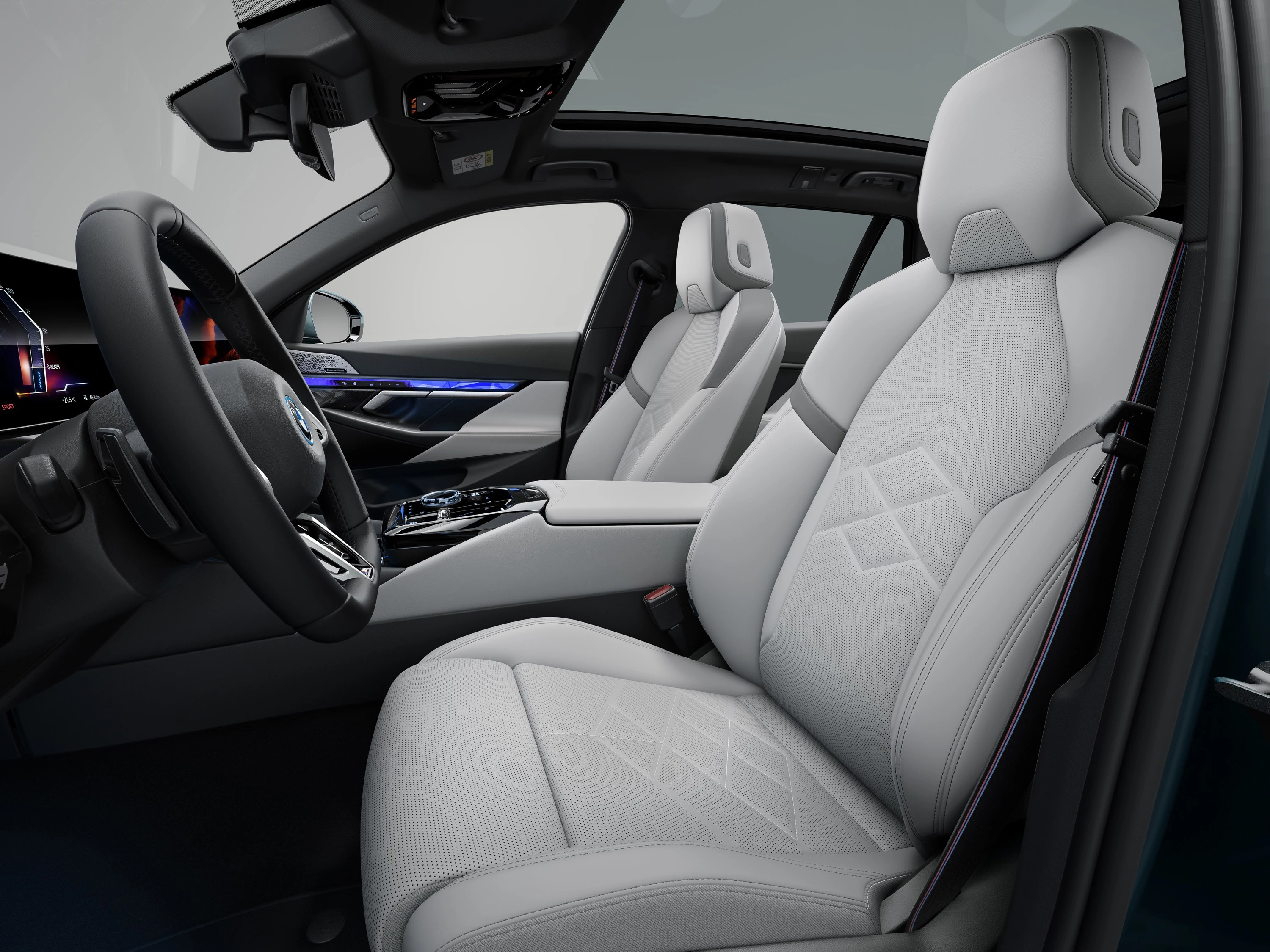 BMW i5 xDrive40 Touring frontseats view