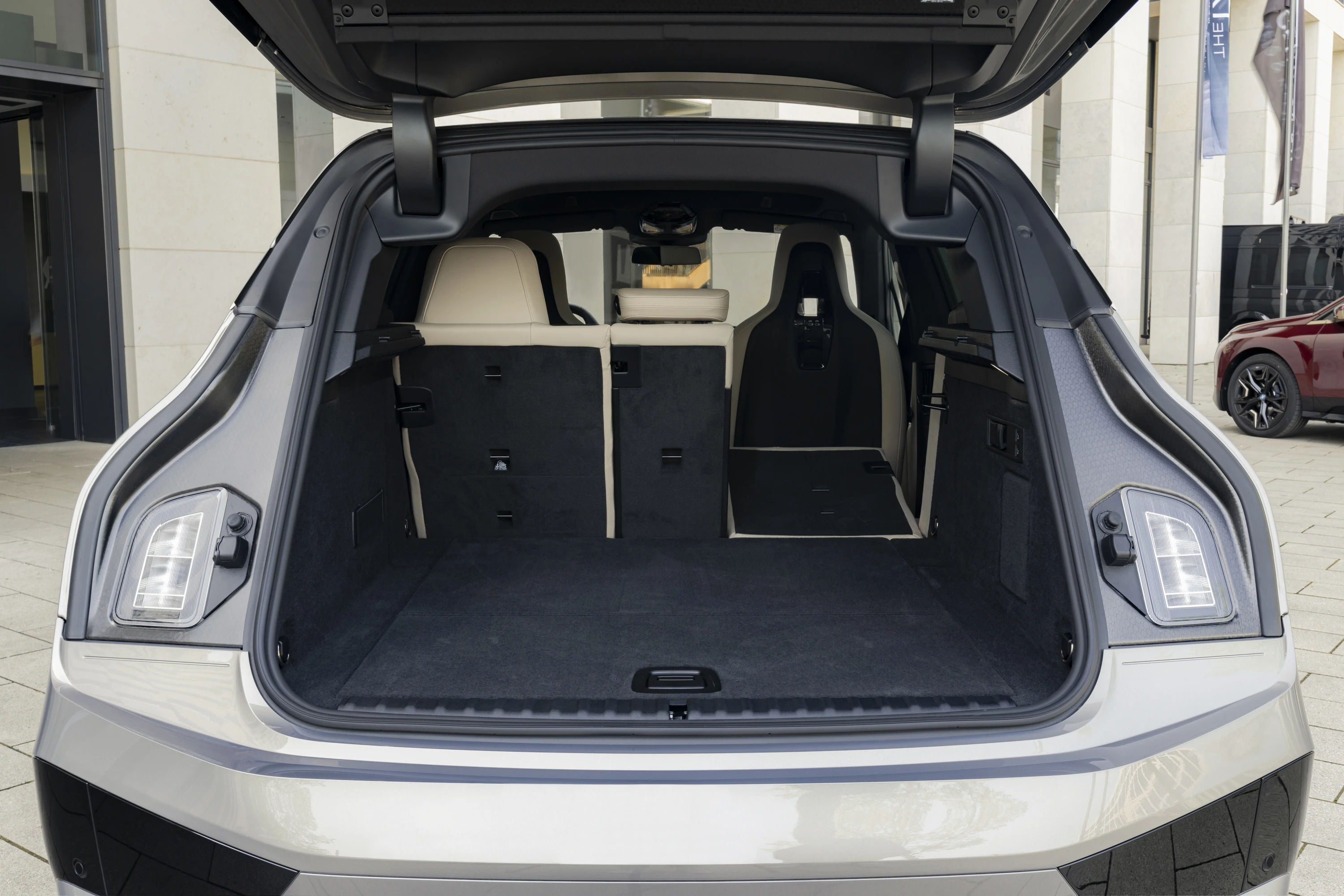 BMW iX M60 trunk view