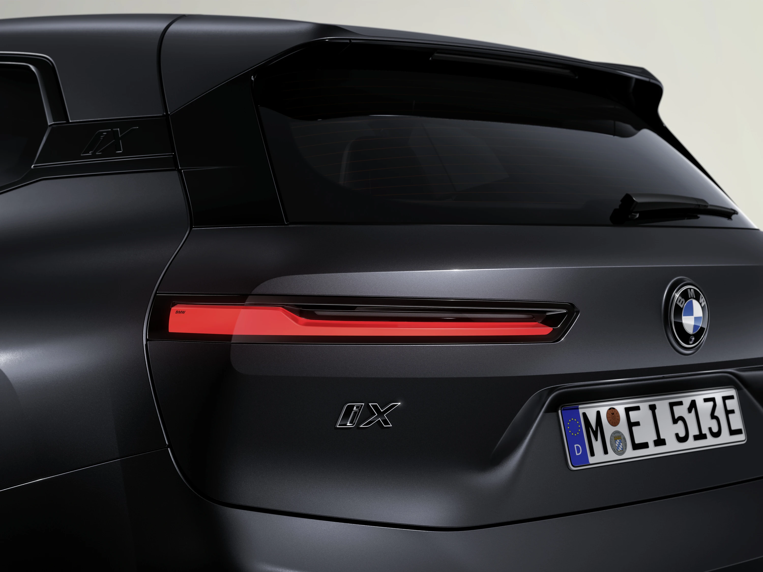 BMW iX M70 xDrive taillights view
