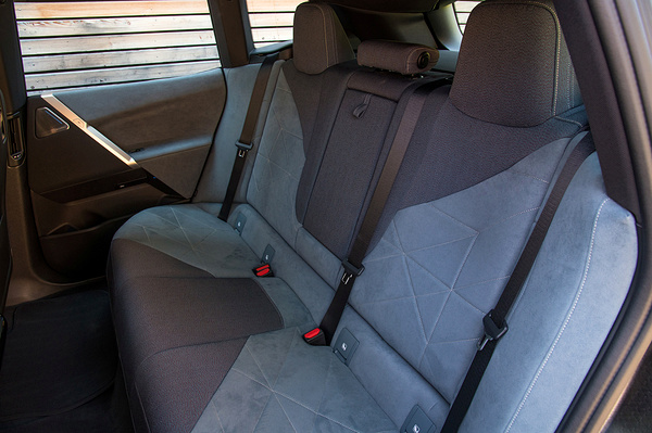 BMW iX xDrive50 rearseat view