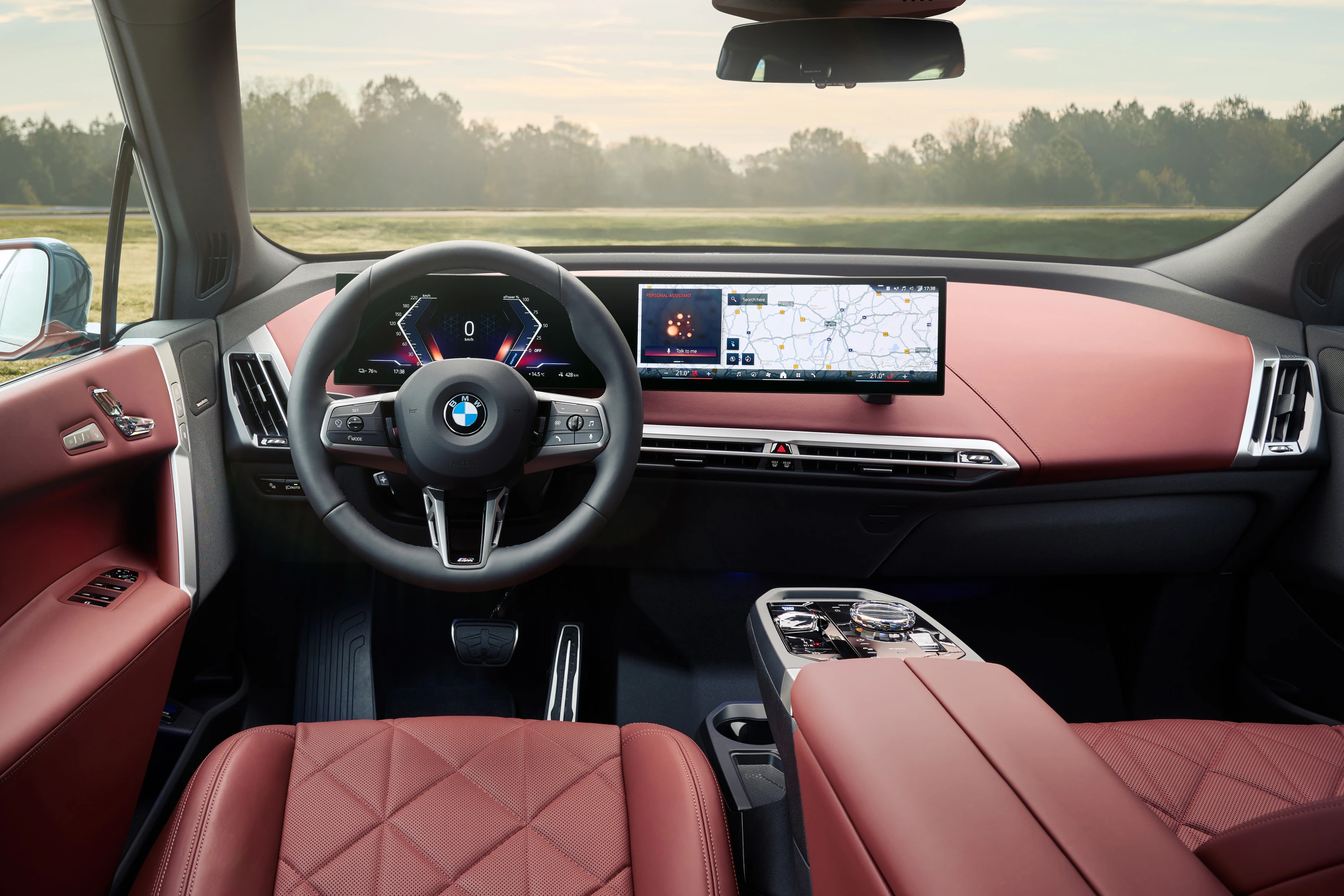 BMW iX xDrive60 interior view