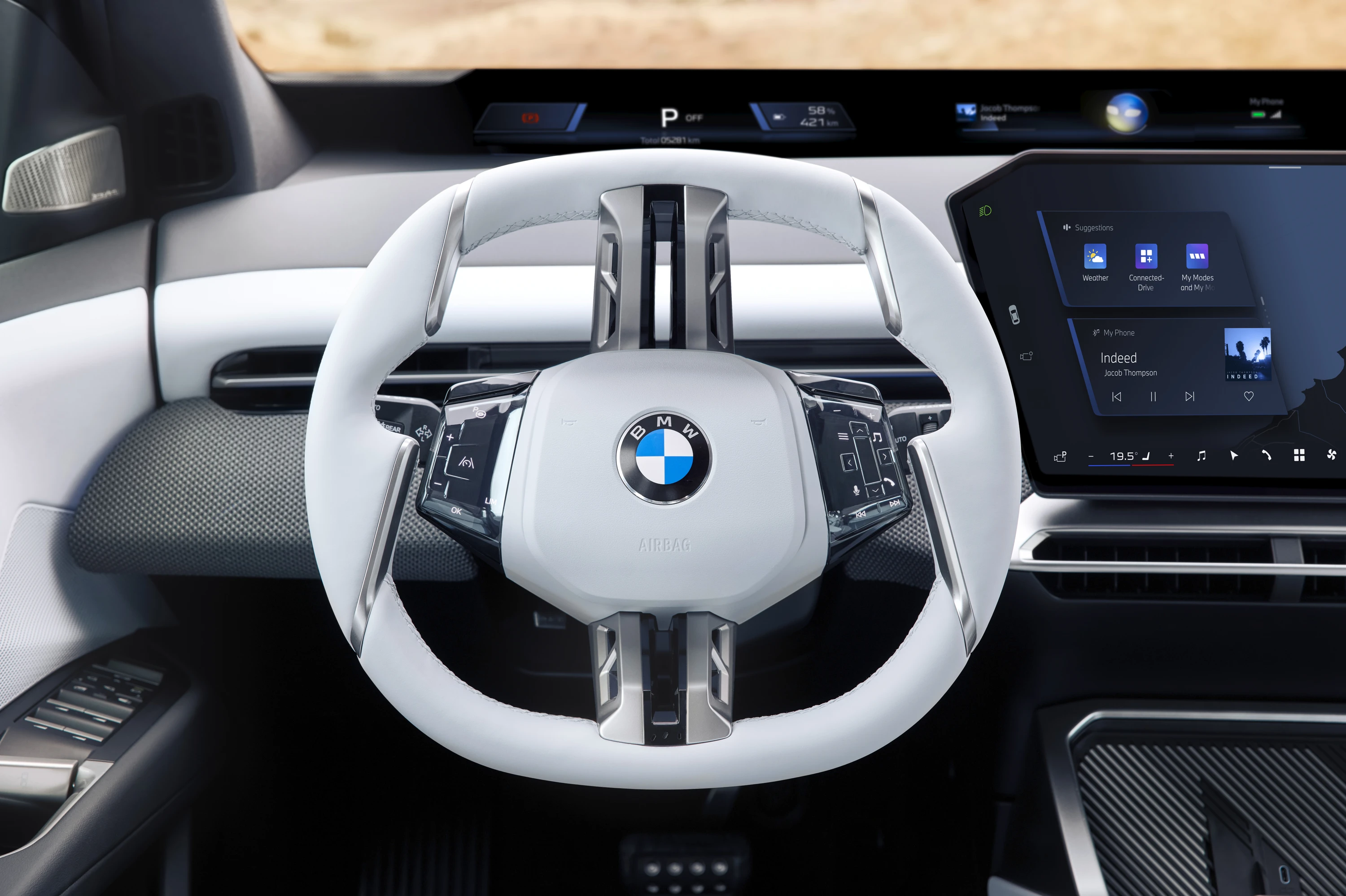 BMW iX3 50 xDrive interior view