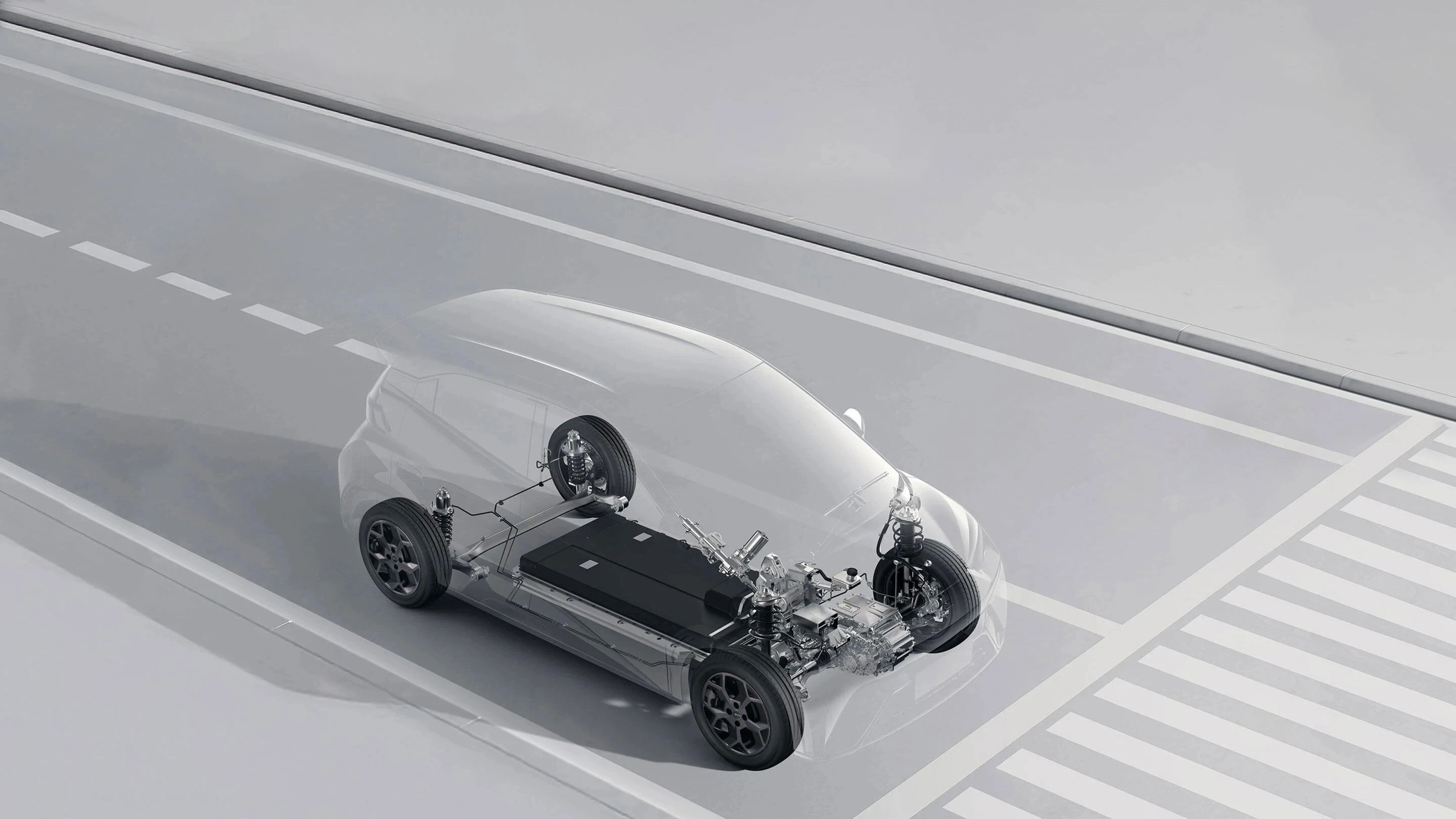 BYD Dolphin Mini GS chassis view