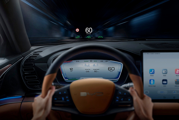 BYD Han screens view