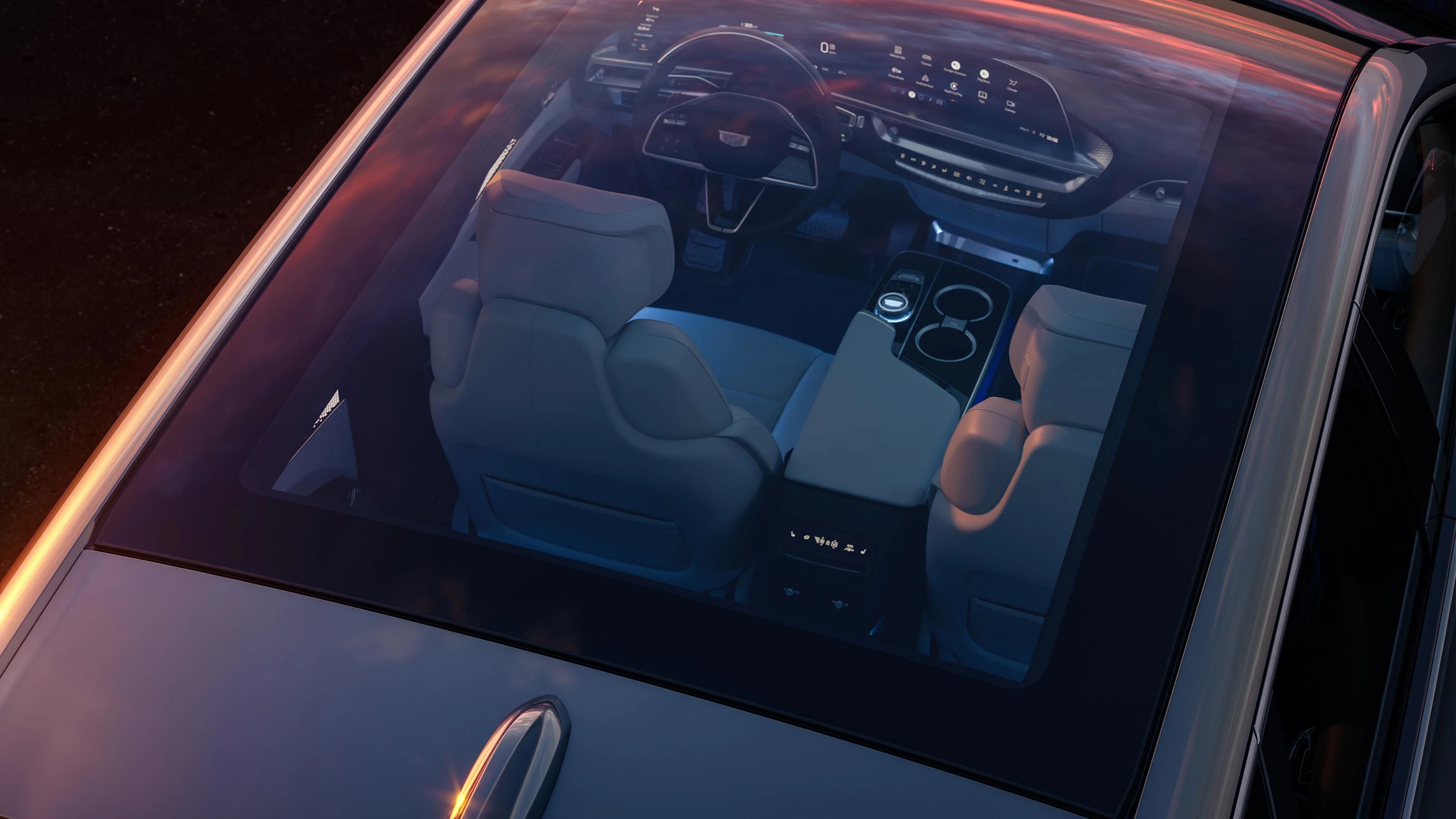 Cadillac LYRIQ RWD glassroof view