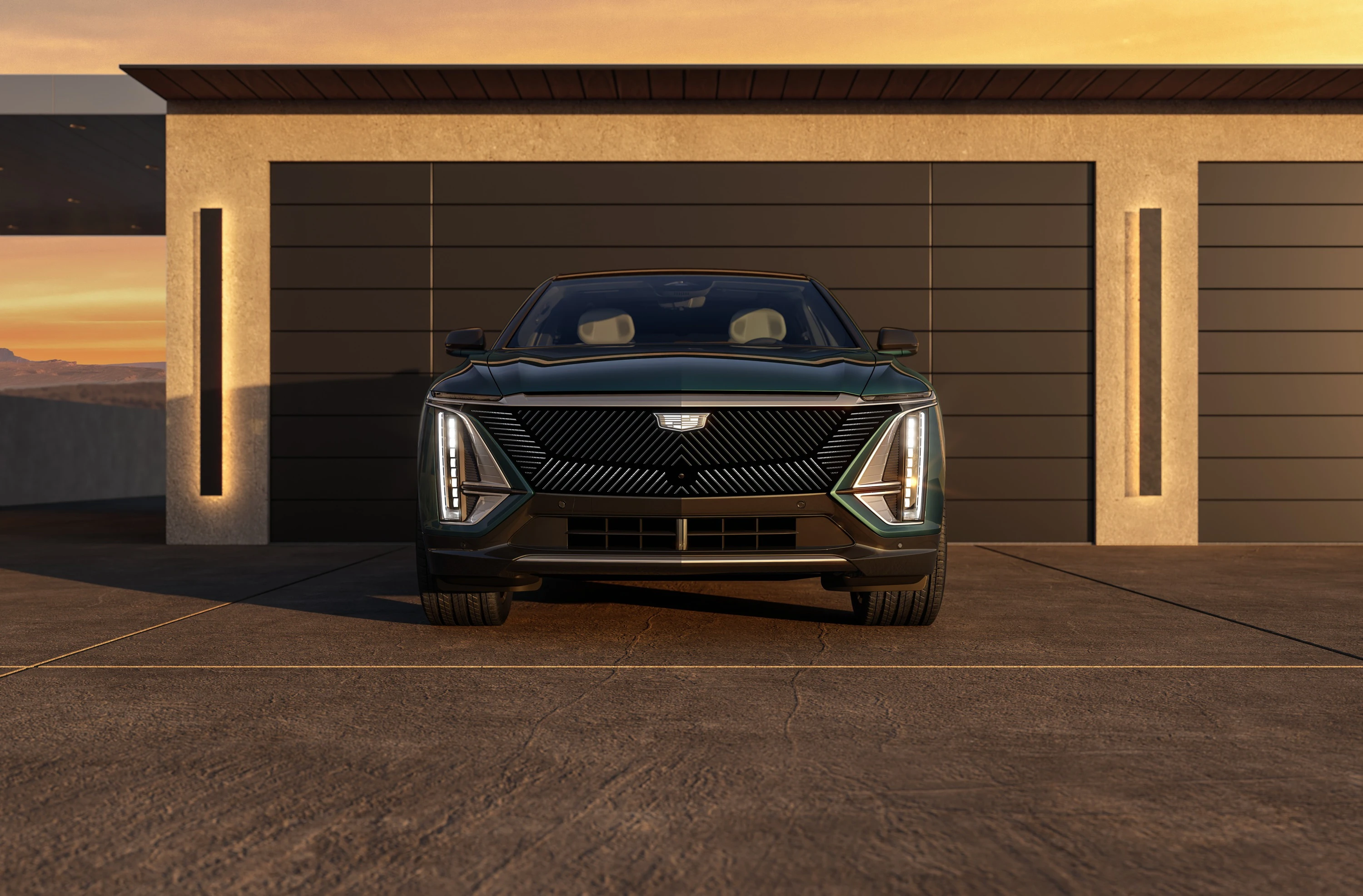 Cadillac LYRIQ RWD headlights view