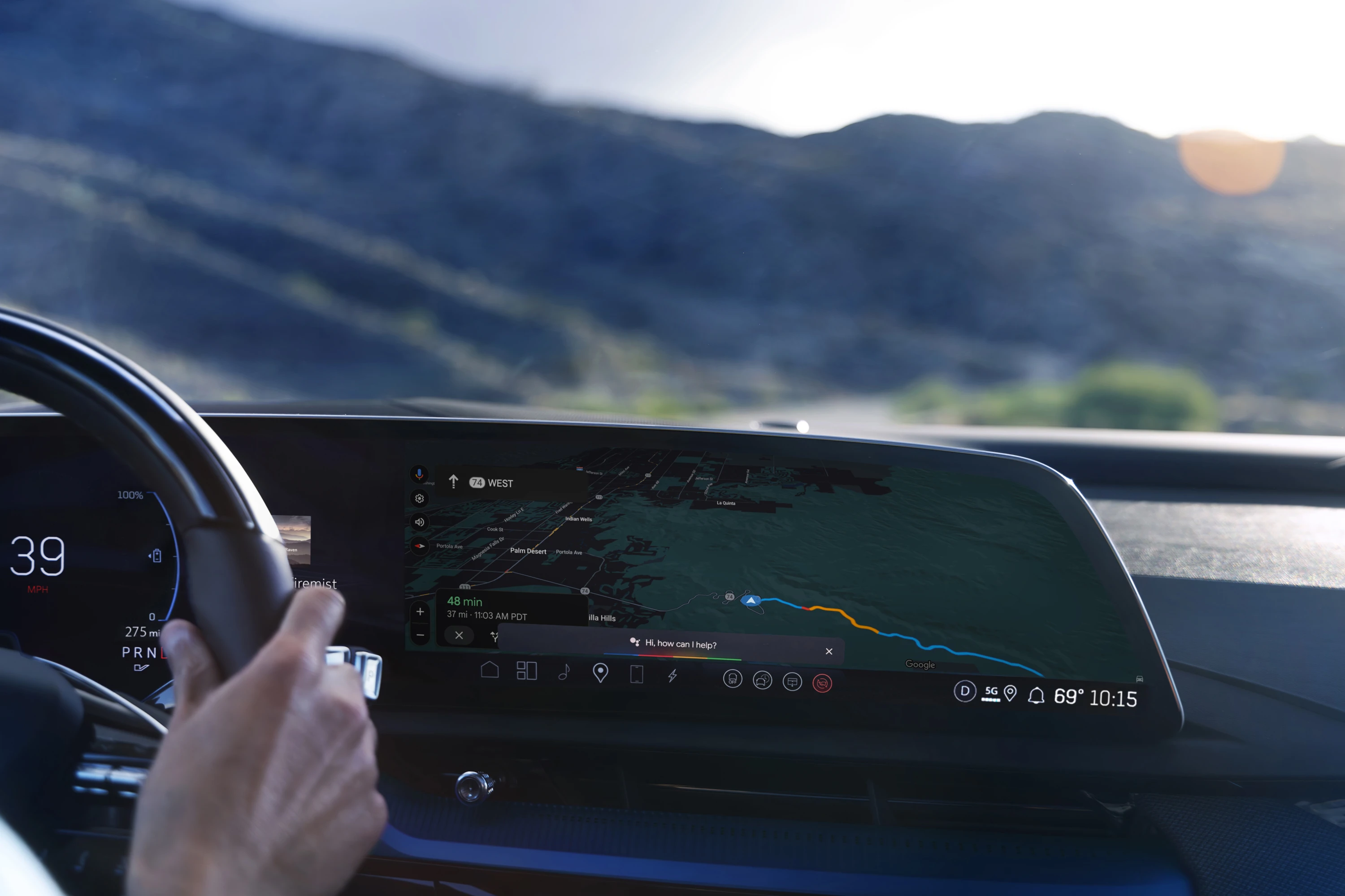 Cadillac OPTIQ-V screens view