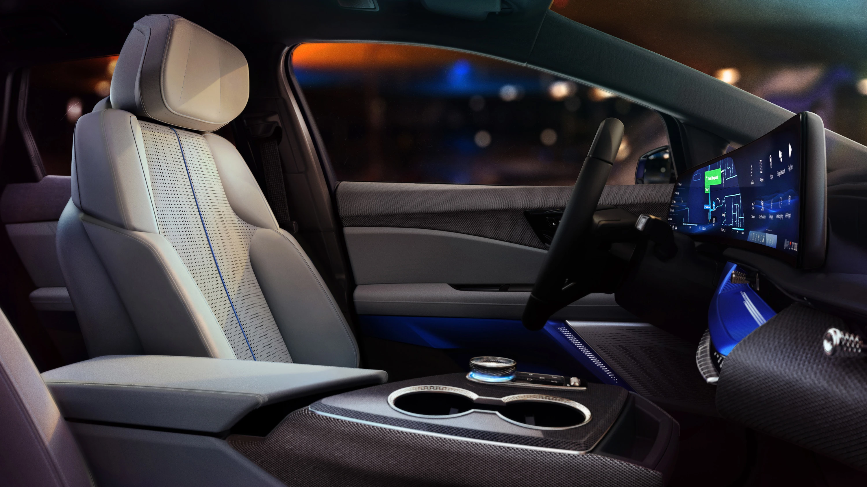 Cadillac OPTIQ AWD frontseats view