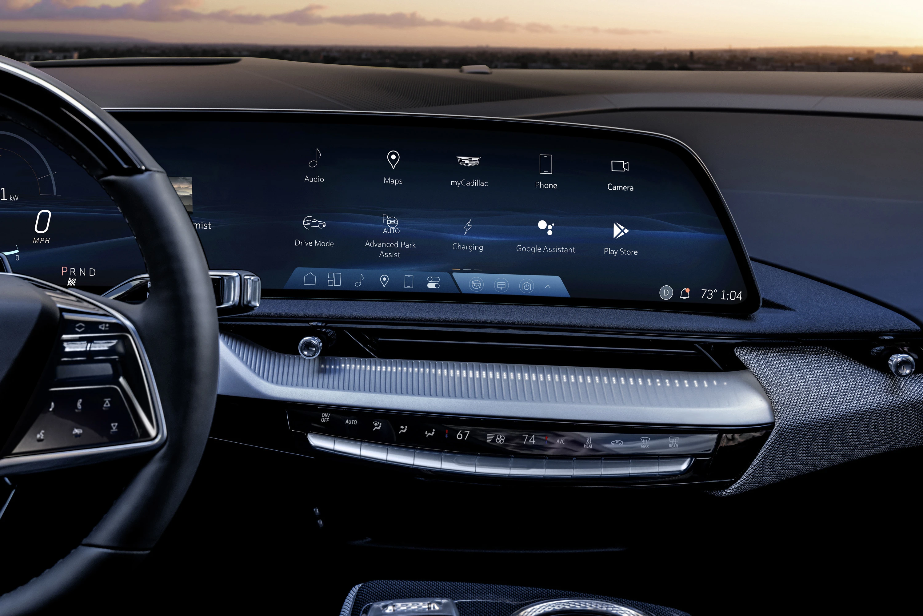 Cadillac OPTIQ AWD screens view