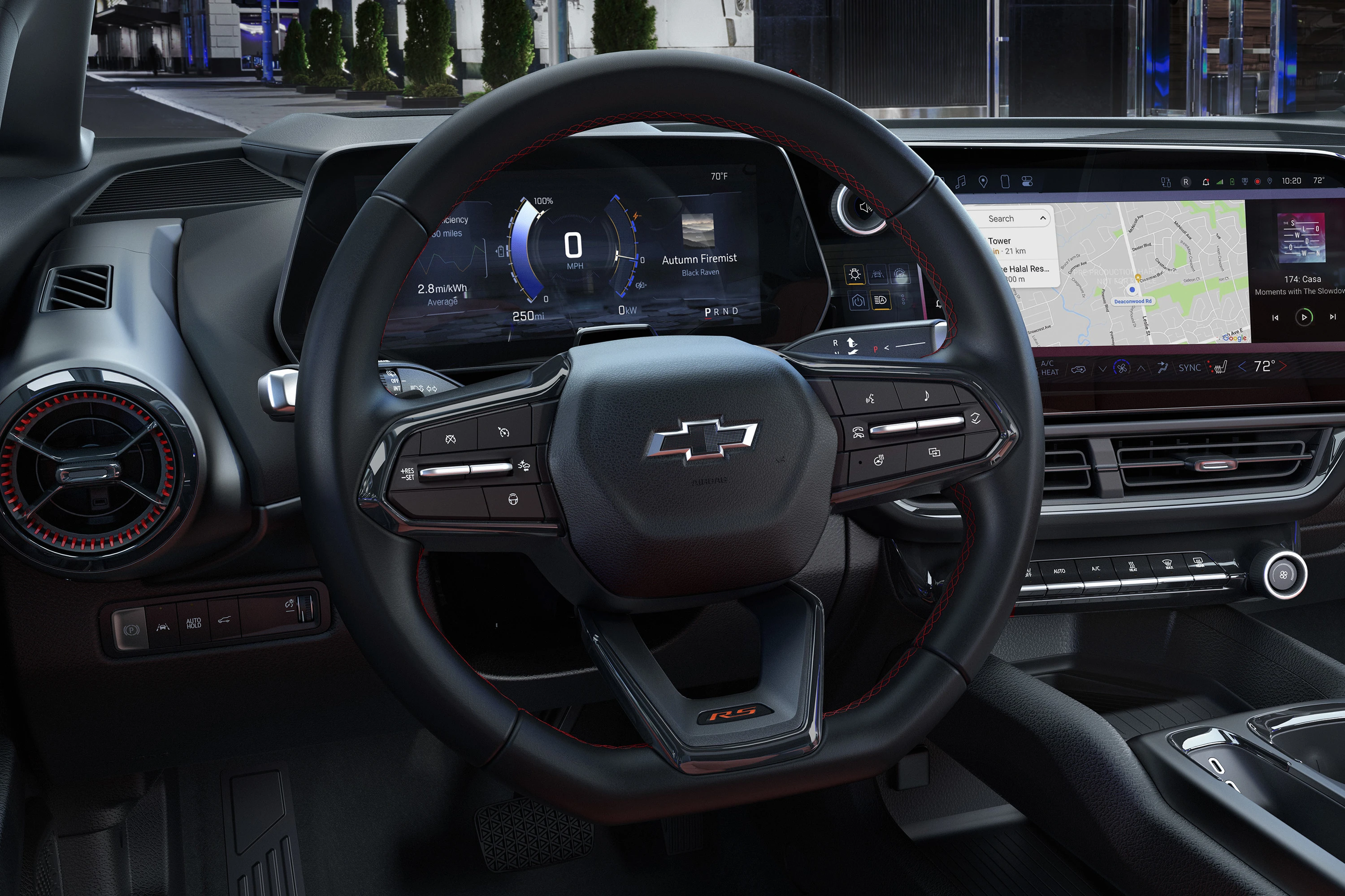 Chevrolet Equinox EV AWD screens view