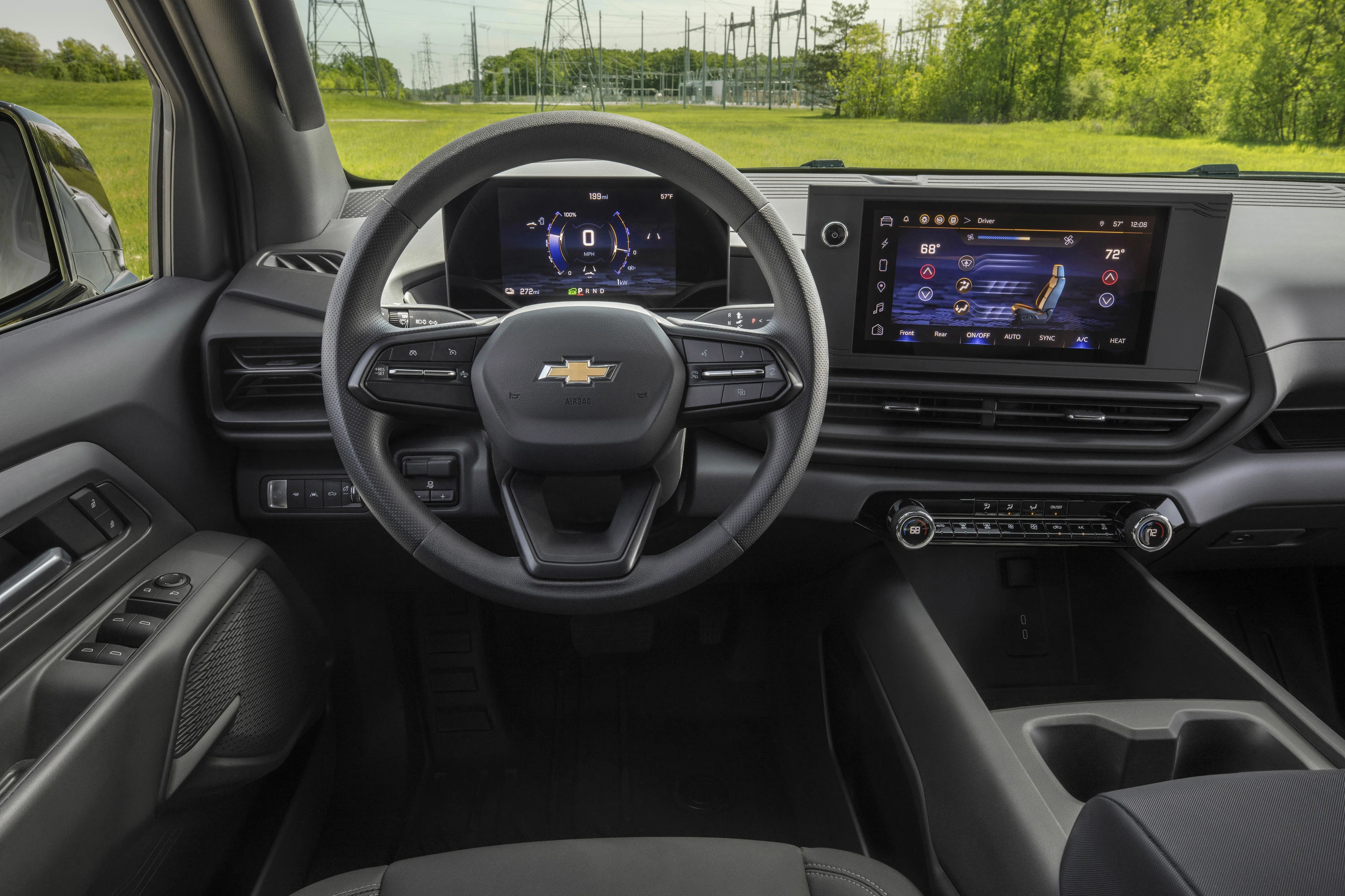 Chevrolet Silverado EV 3WT screens view